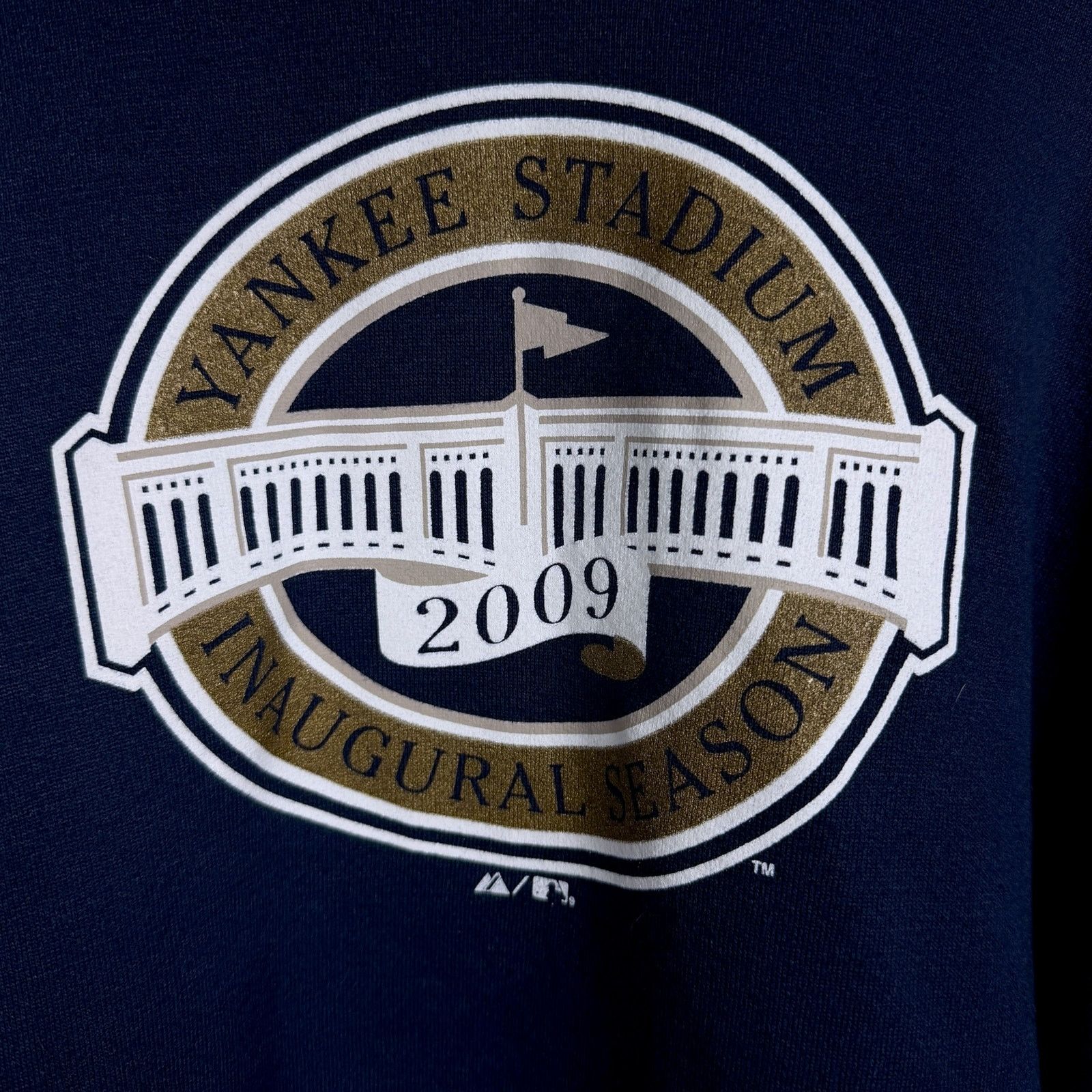 Majestic New York Yankees Stadium Men Large Majestic 2009 Navy Hoodie Size US L / EU 52-54 / 3 - 3 Thumbnail