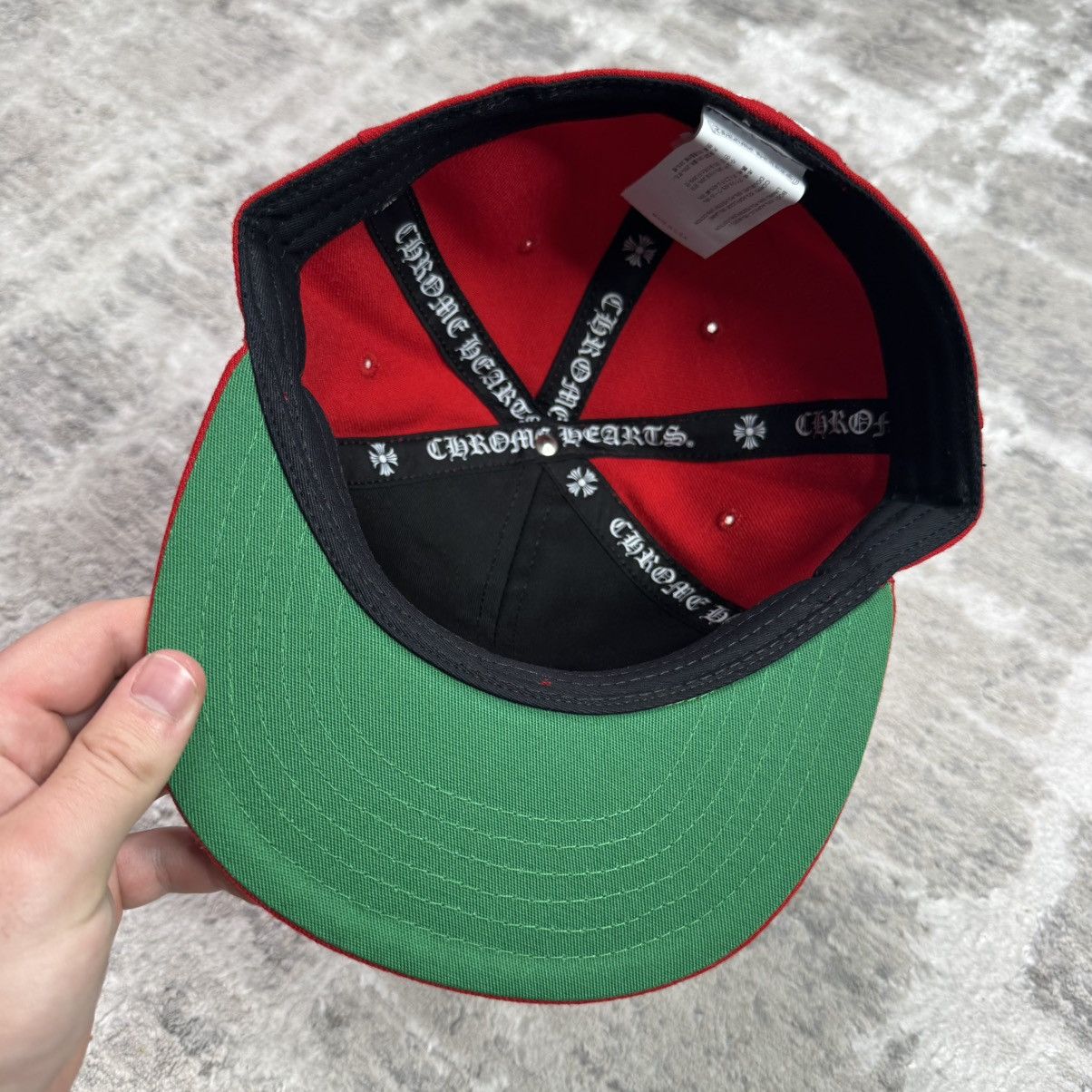 Chrome Hearts Love you heart baseball fitted hat Size ONE SIZE - 6 Thumbnail