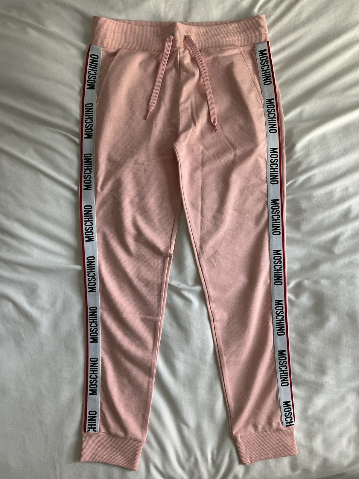 Moschino Moschino Sweatpants Underwear Pink Tape Logo Striped Greece Size US 32 / EU 48 - 3 Thumbnail