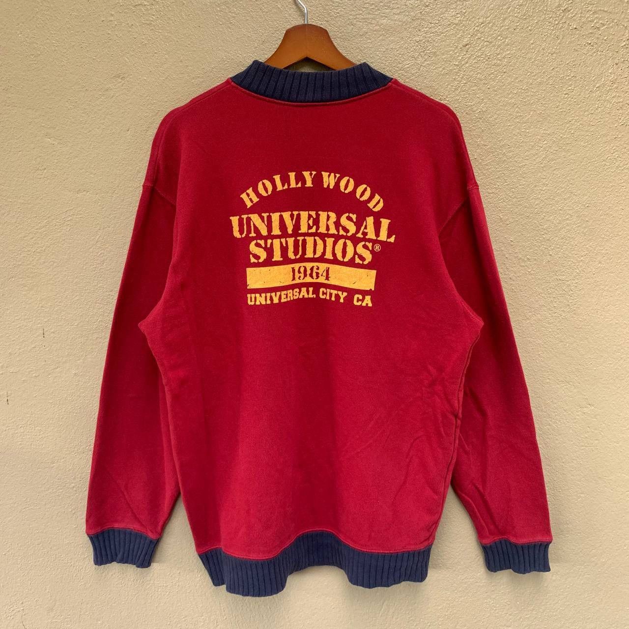 Universal Studios Vintage UNIVERSAL STUDIOS Japan Quarter Zip Sweatshirt Size US L / EU 52-54 / 3 - 2 Thumbnail