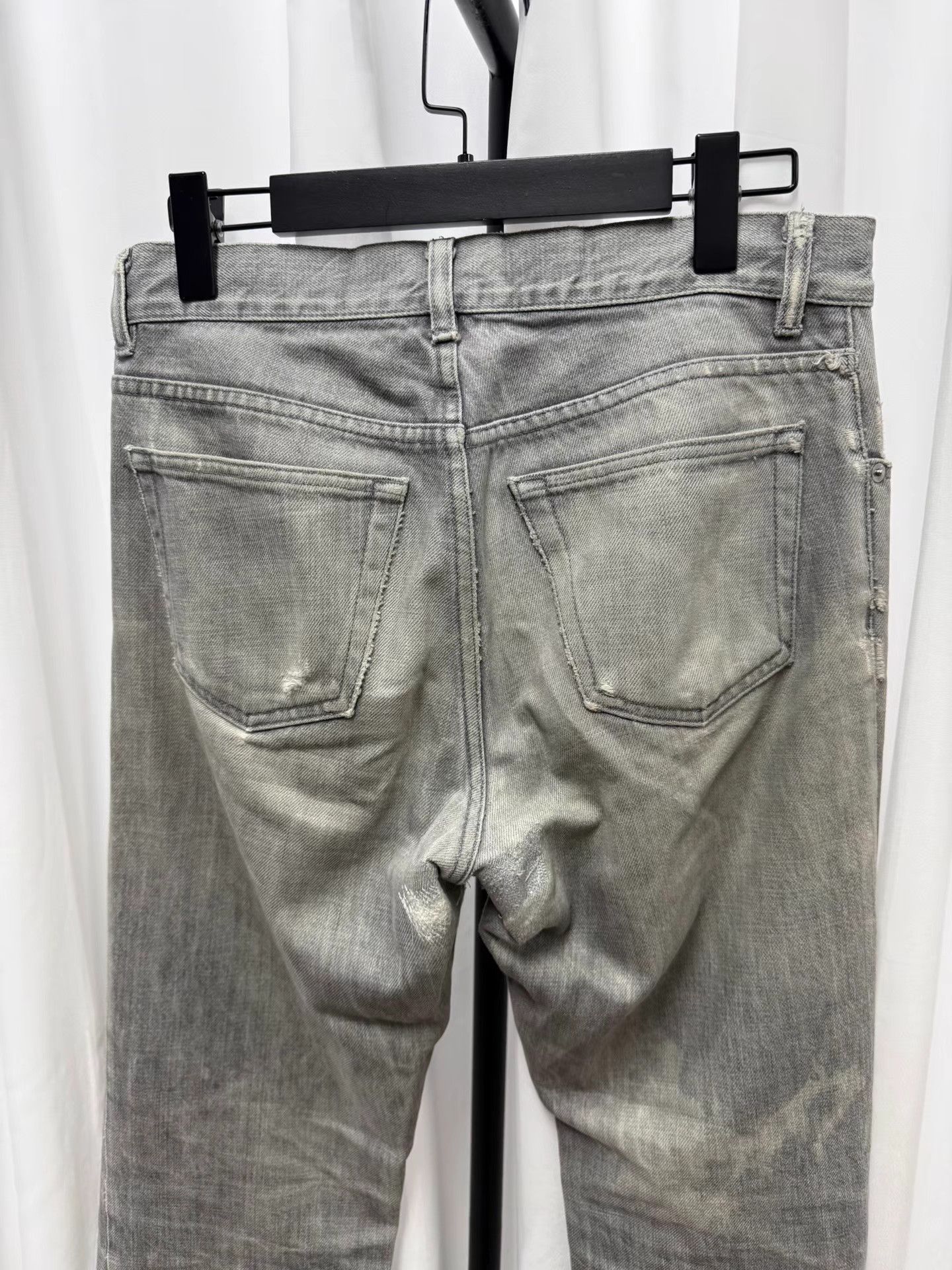 Helmut Lang Helmut Lang Distressed Washed Denim Jeans K20 Size US 32 / EU 48 - 7 Thumbnail