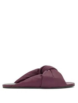 Balenciaga o1y0625 Flats in Plum Size US 7 / IT 37 - 1 Thumbnail