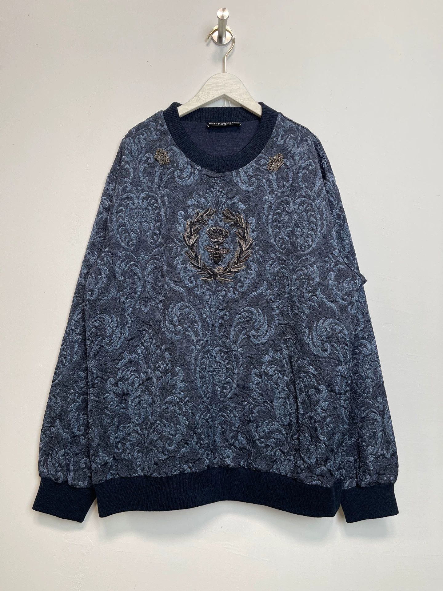 Dolce & Gabbana Dolce & Gabbana Detailed Craft Sweatshirt Size 52 New Size US L / EU 52-54 / 3 - 1 Thumbnail
