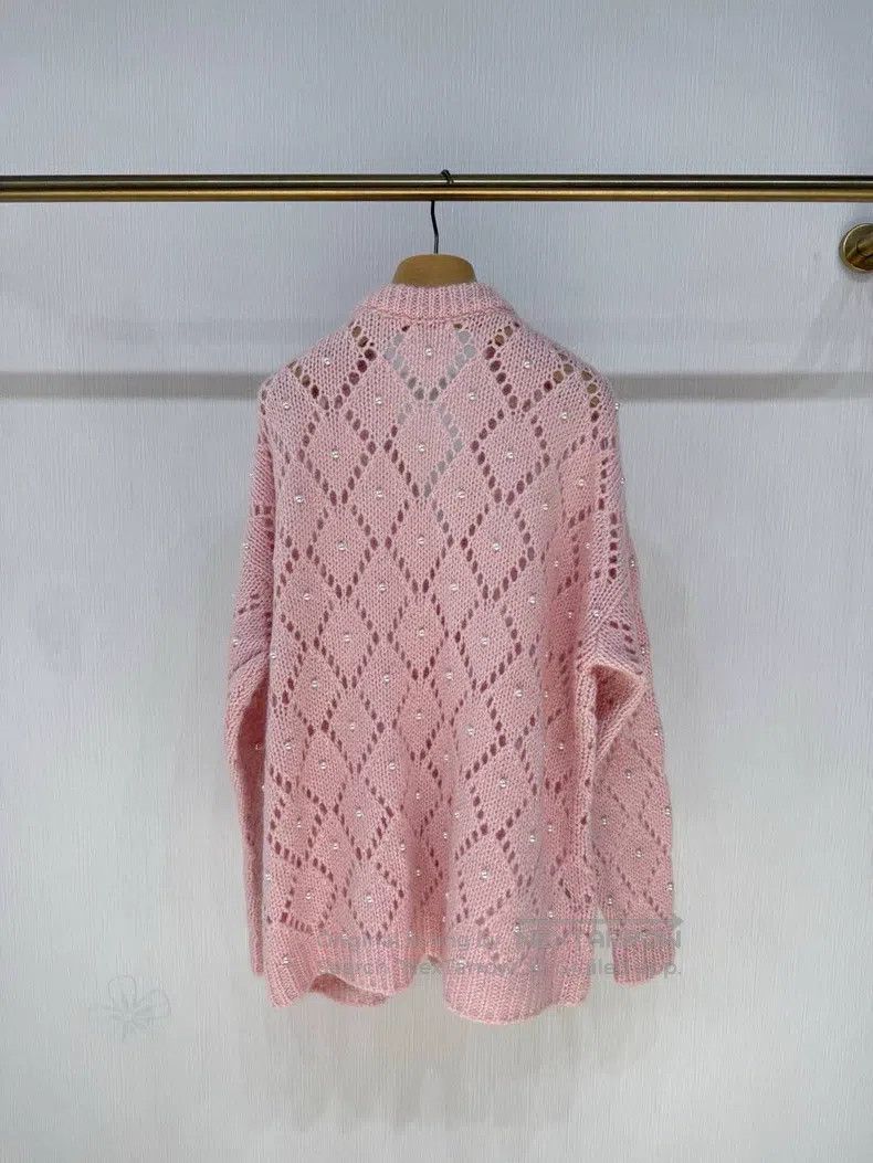 Miu Miu Miu Miu 36 Pink knit cardigan Size S / US 4 / IT 40 - 5 Thumbnail