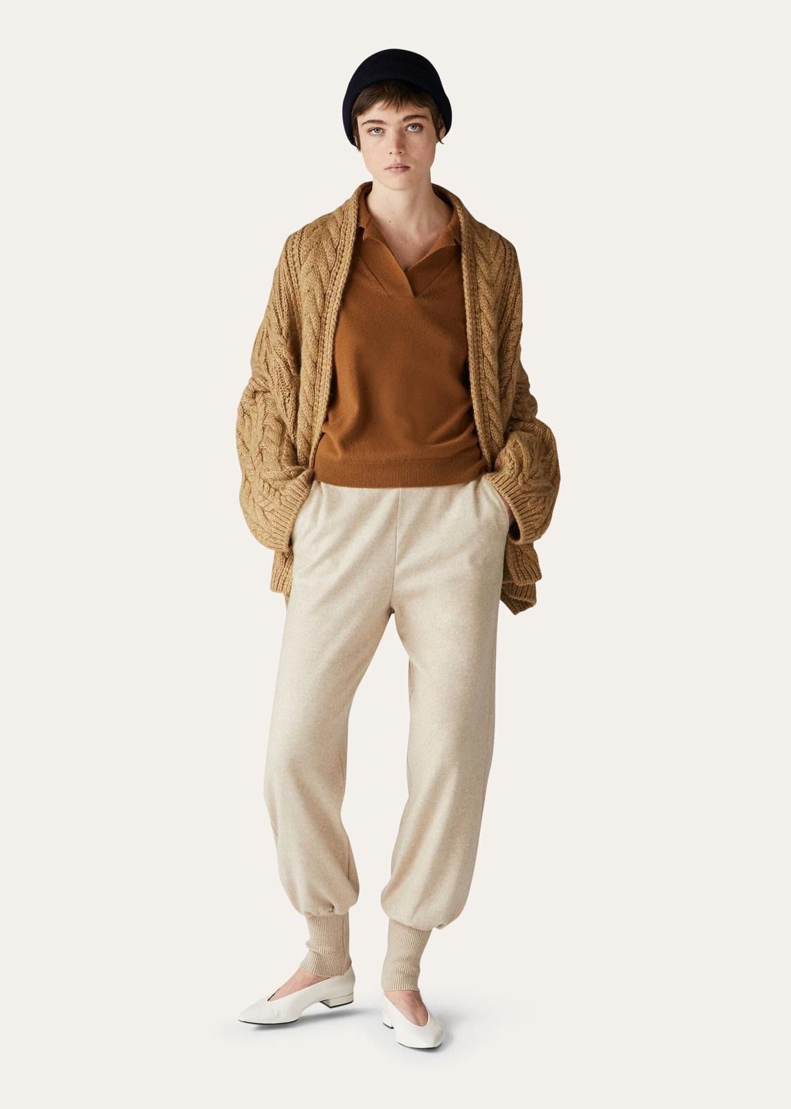 Loro Piana o1srvl11e0824 Erdenet Cashmere Cardigan in Brown Size XXL / US 16-18 / IT 52-54 - 4 Thumbnail