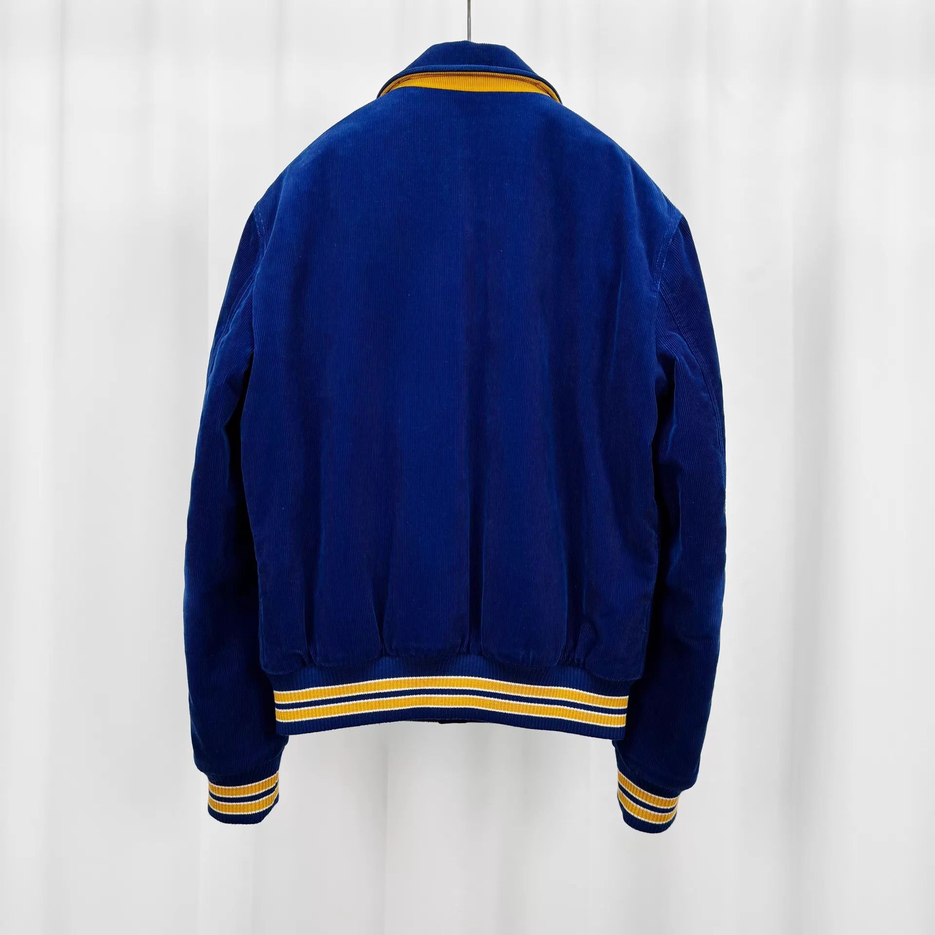 Saint Laurent Paris SL Corduroy Embroidered Logo Baseball Jacket 46 99 New Size US S / EU 44-46 / 1 - 2 Thumbnail