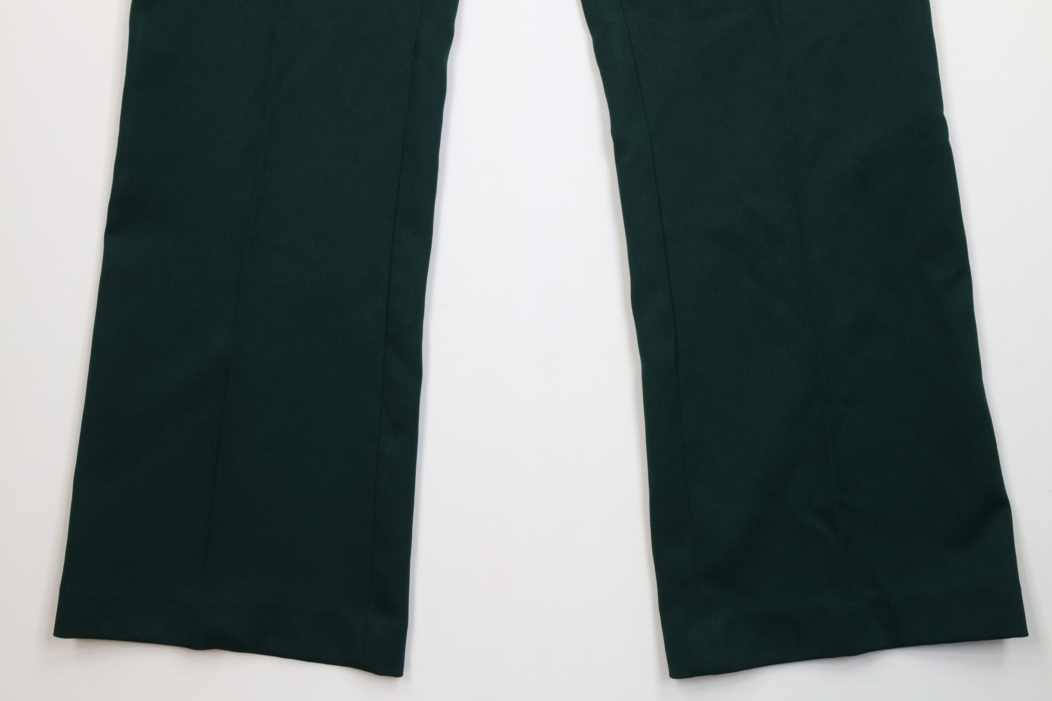 Vintage Vintage 70s Streetwear Flared Wide Leg Chino Pants Green USA Size US 34 / EU 50 - 4 Thumbnail