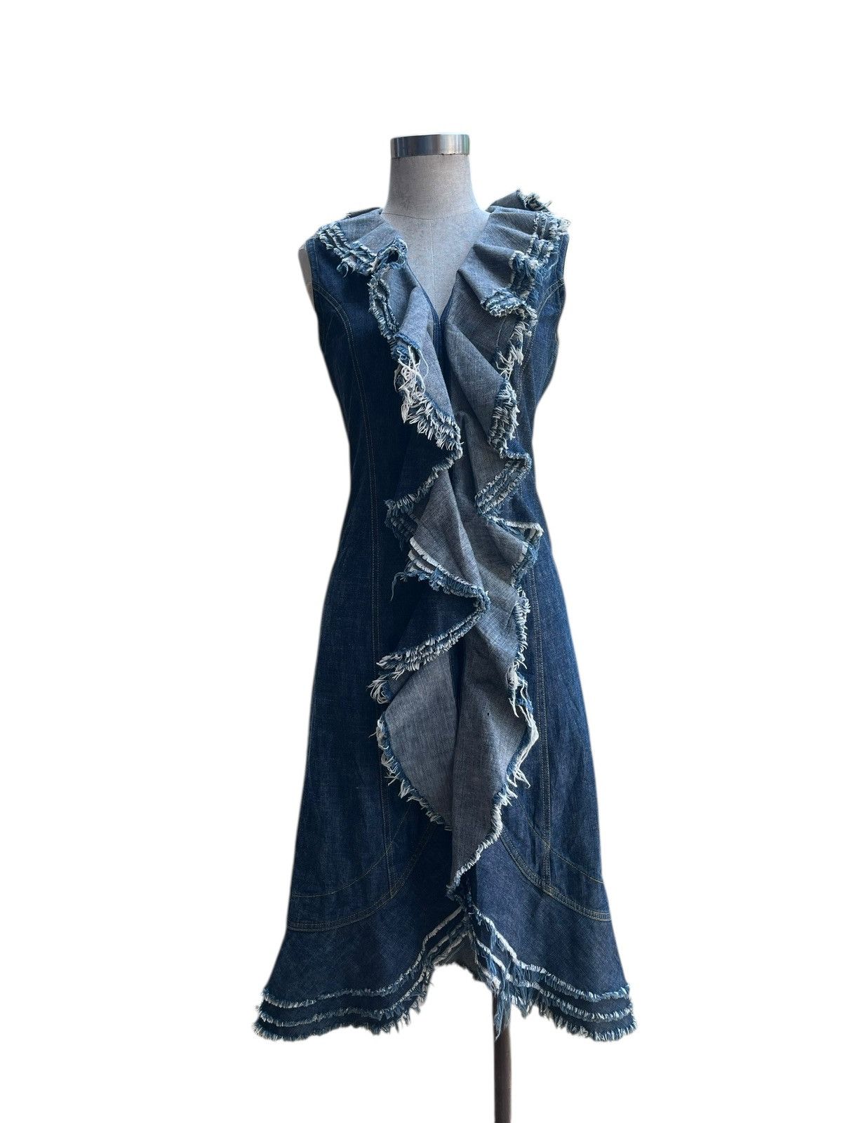 Japanese Brand Denim dress Size S / US 4 / IT 40 - 5 Thumbnail