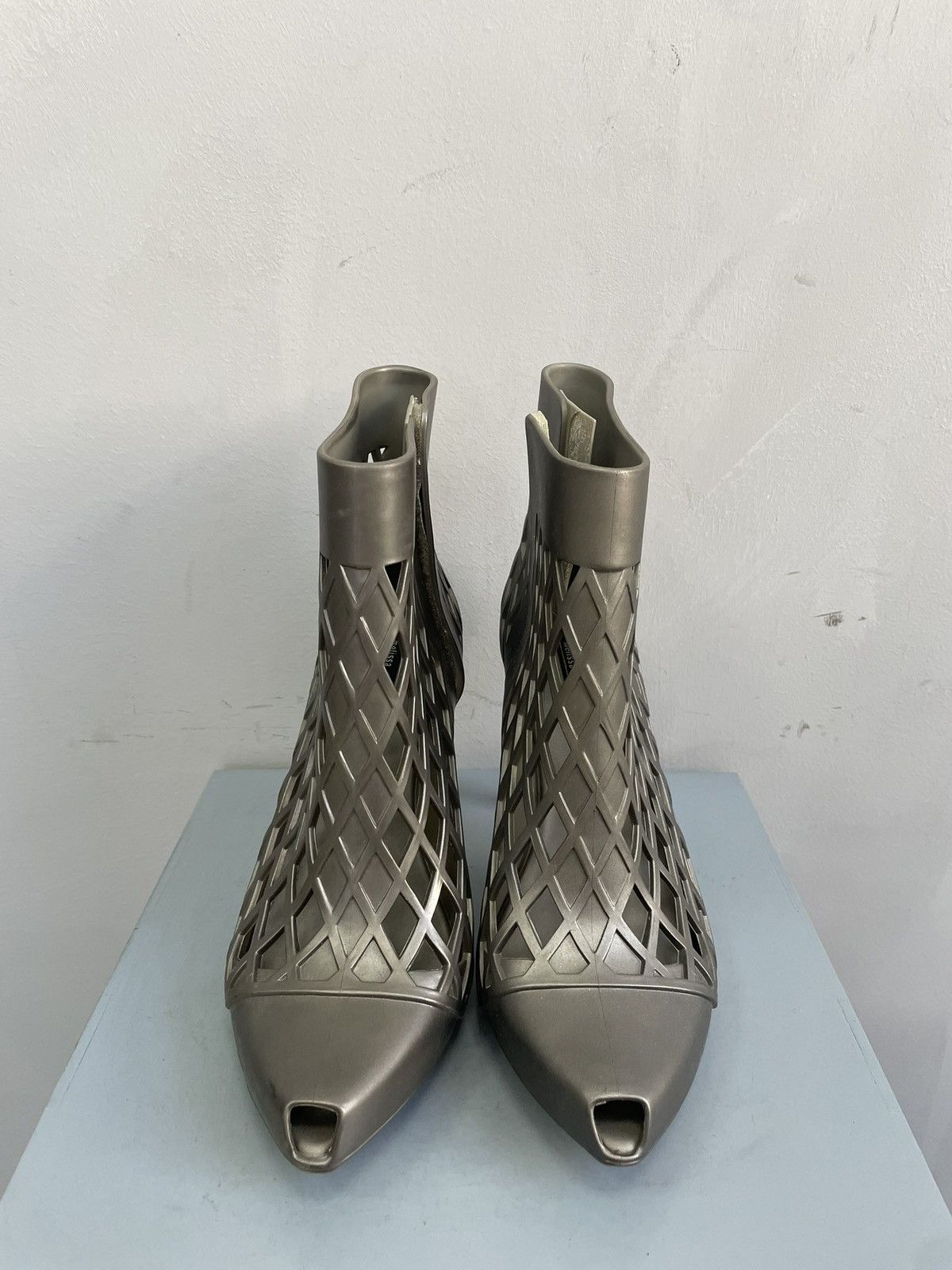 Jean Paul Gaultier Rare heel Jean Paul gaultier rubber boots Melissa y2k Size US 11 / IT 41 - 2 Thumbnail