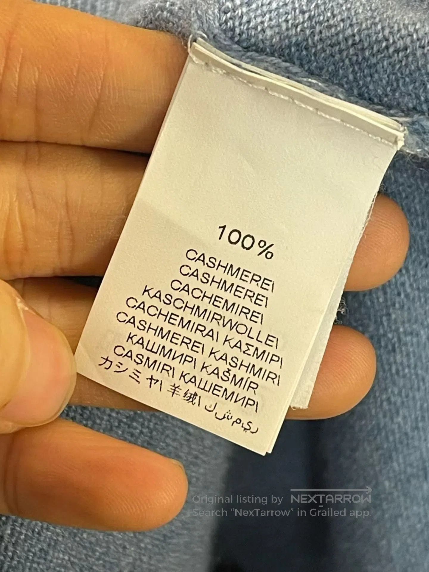 Brunello Cucinelli Brunello Cucinelli Blue Cashmere Zip Cardigan. Size US XL / EU 56 / 4 - 3 Thumbnail