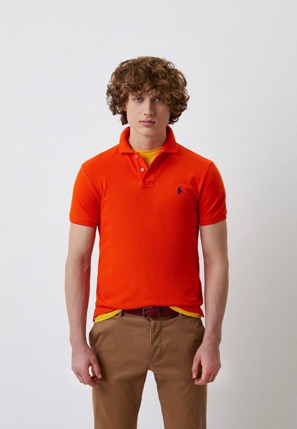 Polo Ralph Lauren 🔥 Ralph Lauren Classic Polo – Bright Orange Minimalist Y2K Size US M / EU 48-50 / 2 - 2 Thumbnail