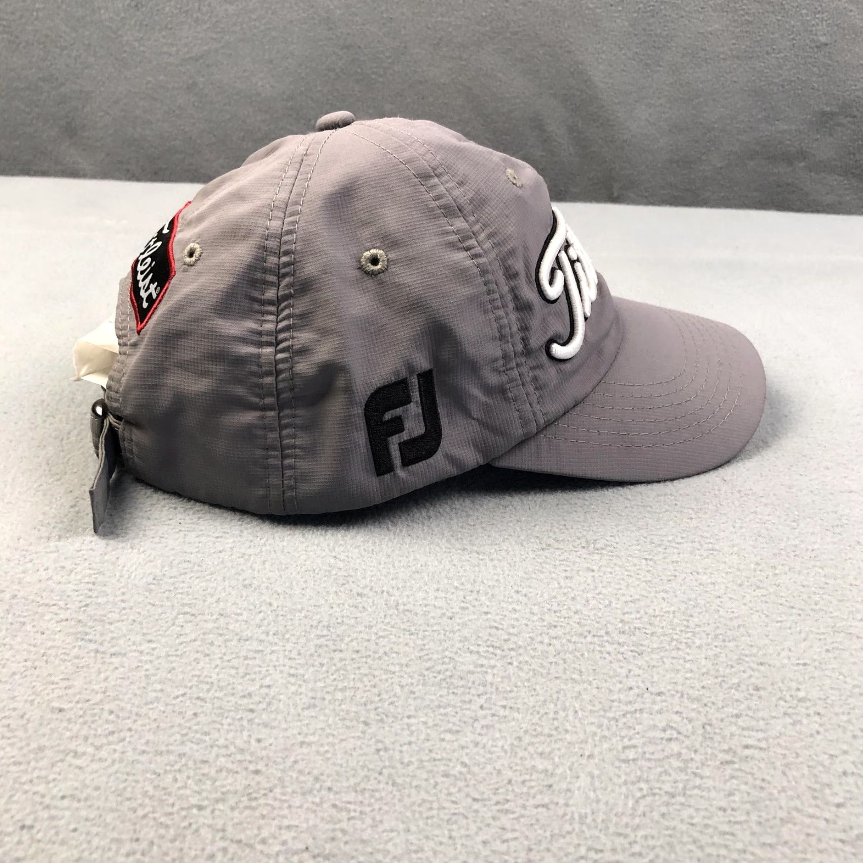 Titleist Titleist Hat Strap Back Gray Pro V1 FootJoy Embroidered Golf Mens Adjustable Cap Size ONE SIZE - 3 Thumbnail