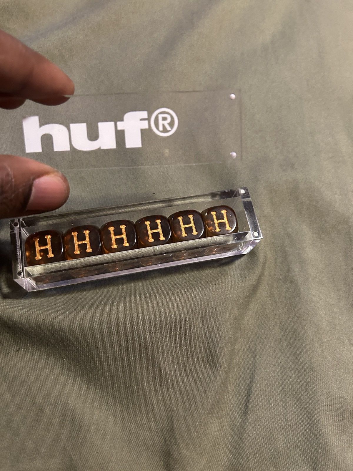 Huf HUF Worldwide Luxury Dice set of 6 Amber Size ONE SIZE - 2 Thumbnail
