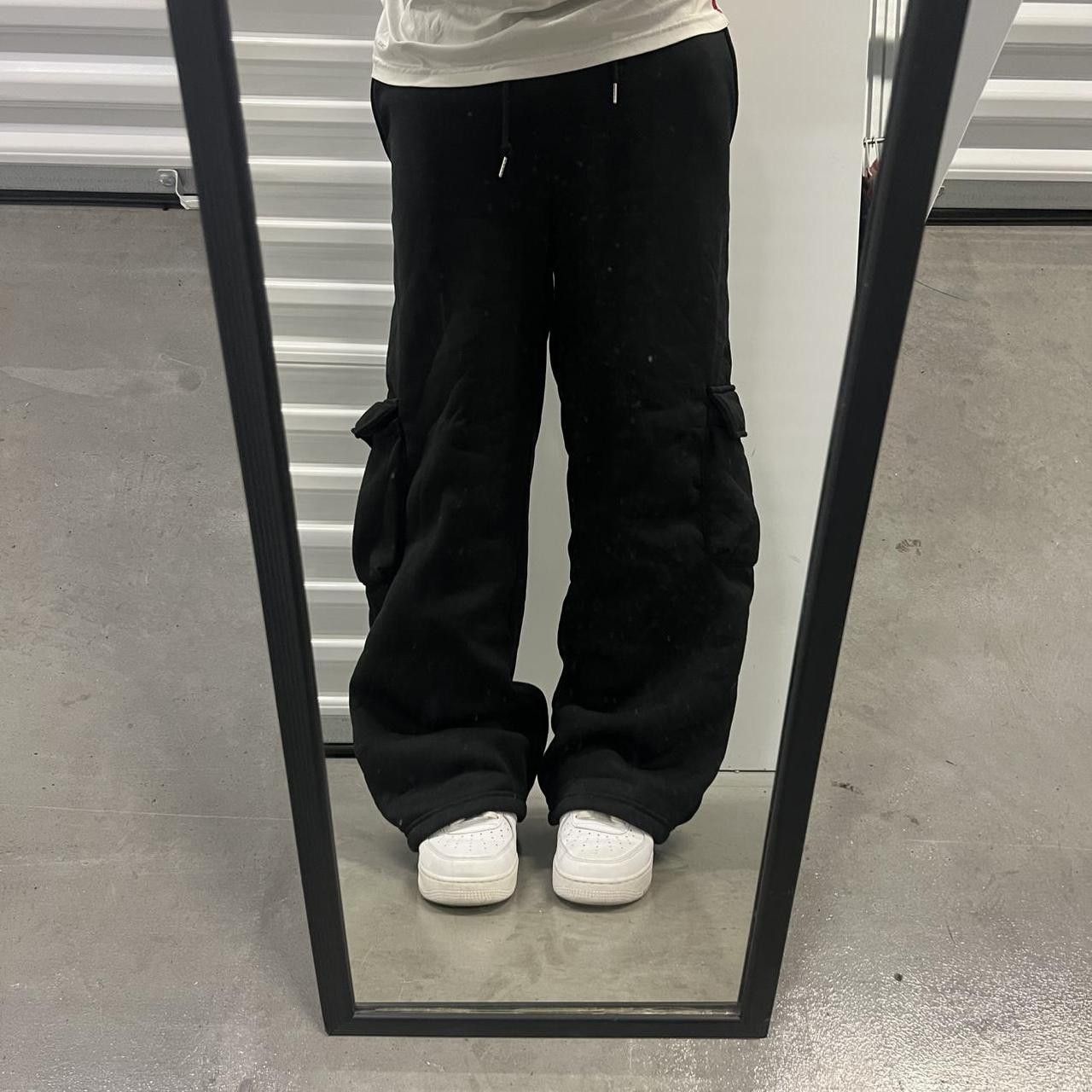 Japanese Brand × Vintage VintageY2K Super Baggy Cargo Sweatpants with tons of pockets Size US 38 / EU 54 - 1 Thumbnail