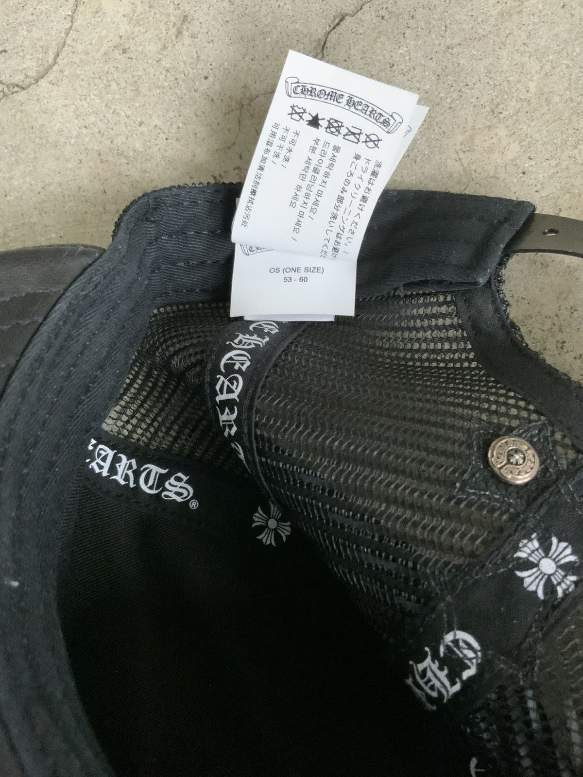 Chrome Hearts CHROME HEARTS CEMETERY CROSS PATCH LEATHER TRUCKER HAT Size ONE SIZE - 6 Thumbnail