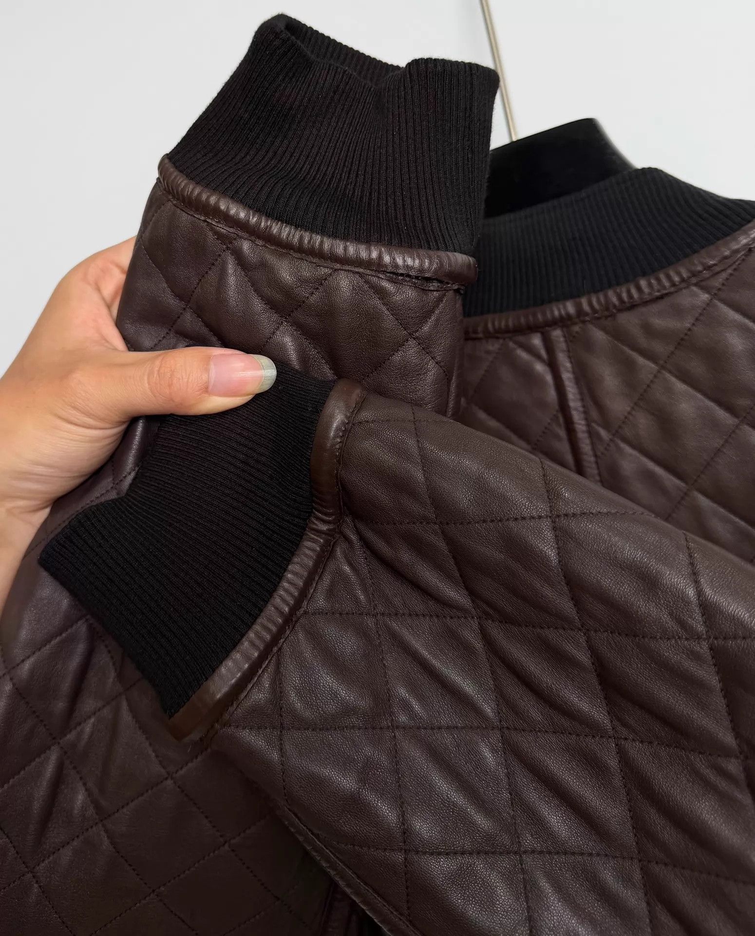 Dolce & Gabbana DG double-sided quilted leather jacket black/brown 48 Size US M / EU 48-50 / 2 - 6 Thumbnail
