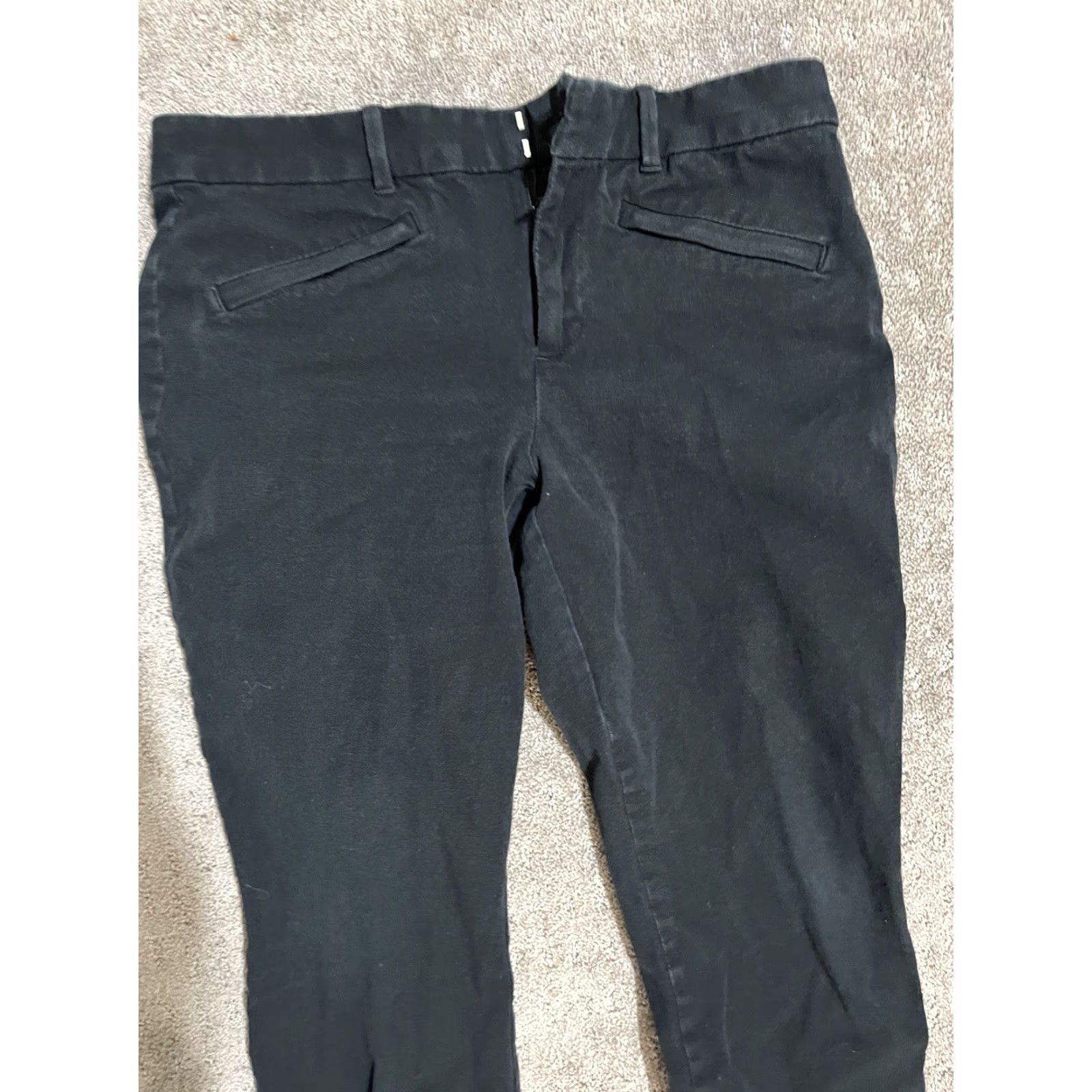 Gap Gap Women's Pants Signature Skinny Ankle Black Stretch Solid Size 10 Regular Womens Size 32" / US 10 / IT 46 - 2 Thumbnail
