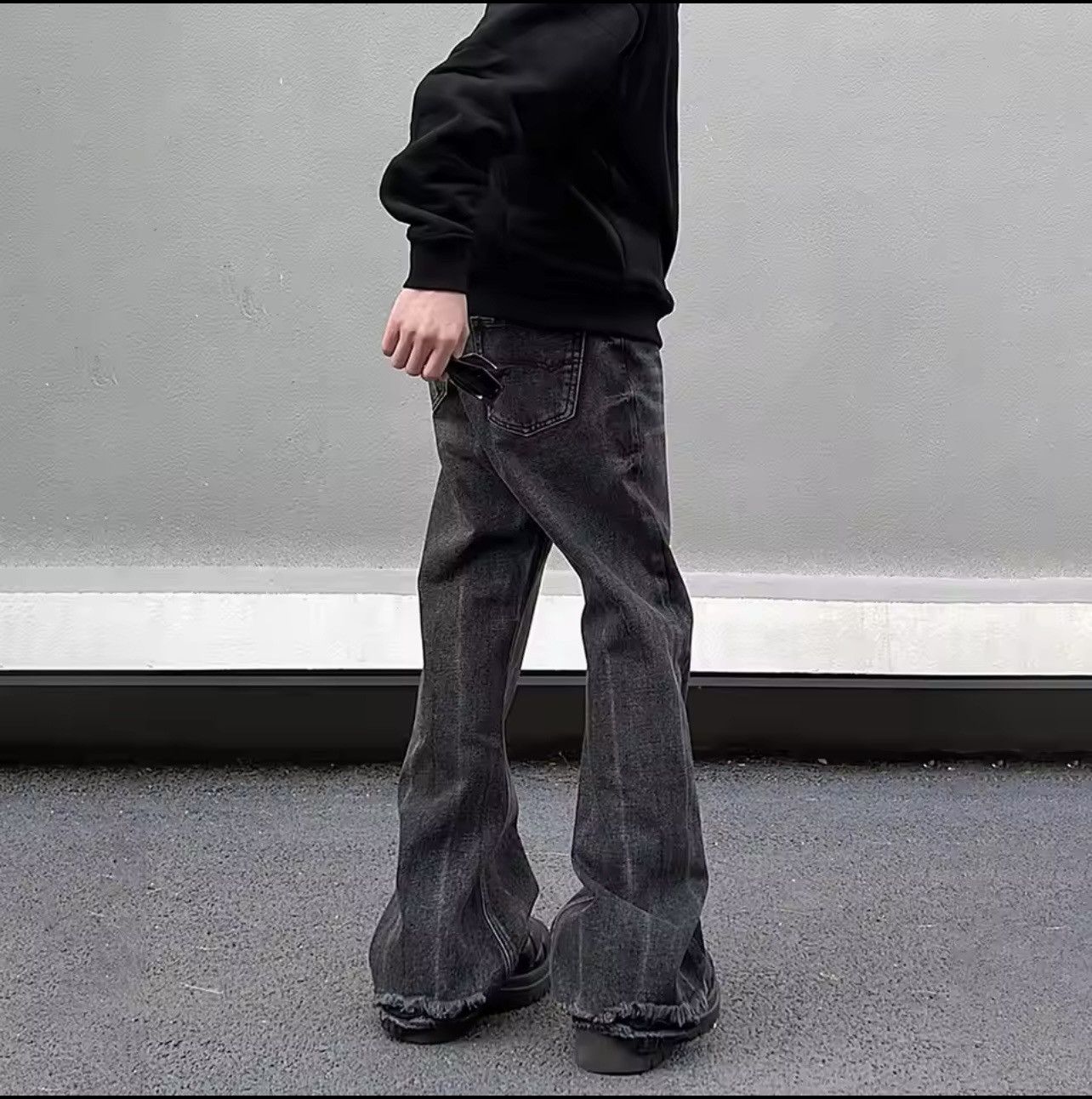 Japanese Brand × Jean Wide Leg/Loose Straight-leg Flared Jeans Size US 30 / EU 46 - 3 Thumbnail