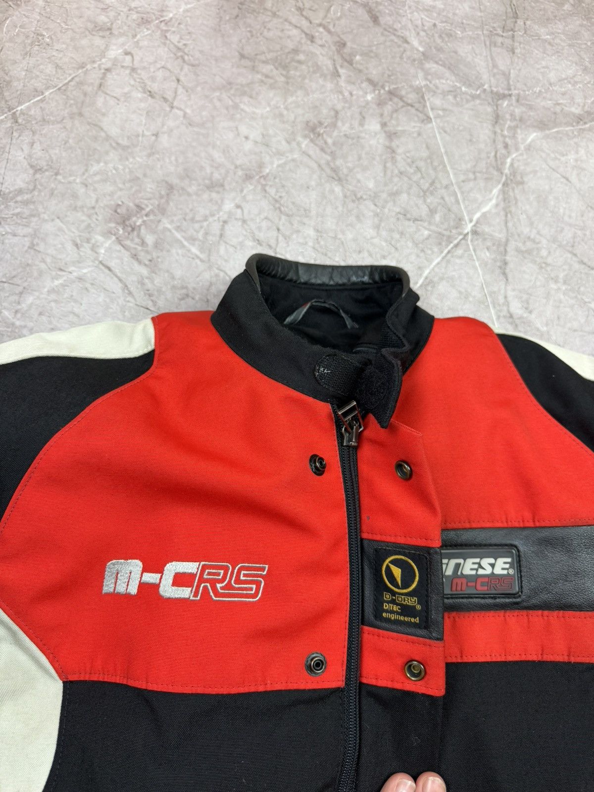 Dainese Vintage Dainese M-CRS Racing Jacket Red/Black Bikercore Sz L Size US L / EU 52-54 / 3 - 9 Thumbnail