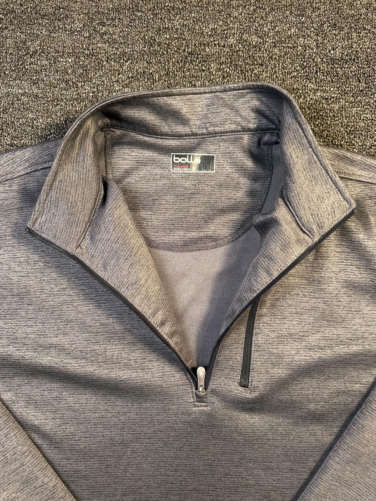 Bolle Bollé Gray Quarter-Zip XXL Pullover Sweatshirt Size US L / EU 52-54 / 3 - 3 Thumbnail