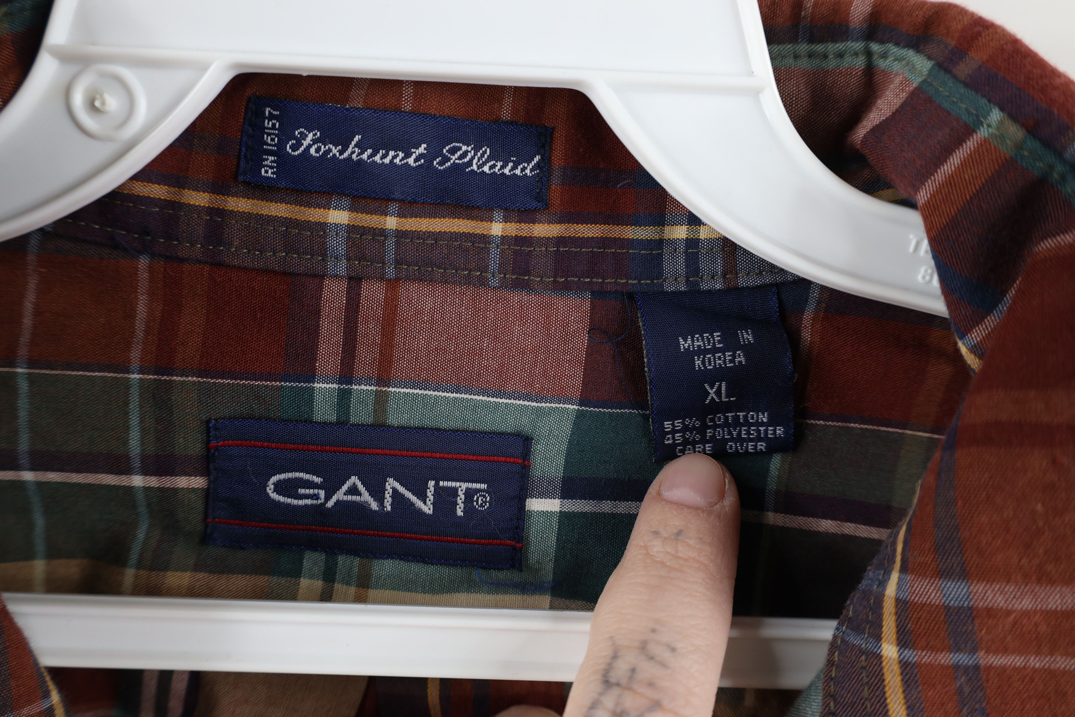 Vintage Vintage 90s Streetwear Tone Plaid Collared Button Down Shirt Size US XL / EU 56 / 4 - 6 Thumbnail
