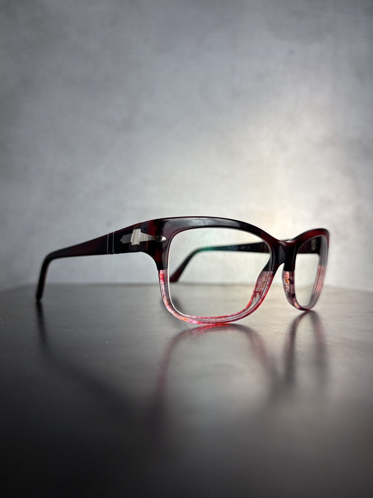 Persol Persol Eyeglasses 3011-V Handmade in Italy Red Frames Retro Size ONE SIZE - 14 Thumbnail