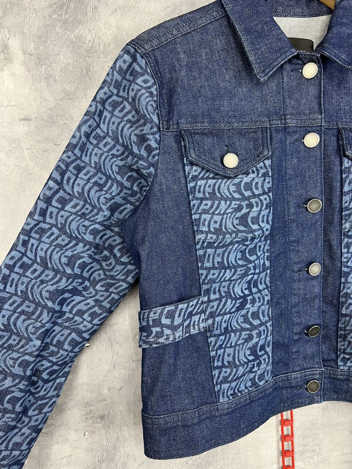 Cop Copine Cop Copine Y2K Women Monogram Denim Jacket Size 38 Size XS / US 0-2 / IT 36-38 - 9 Thumbnail