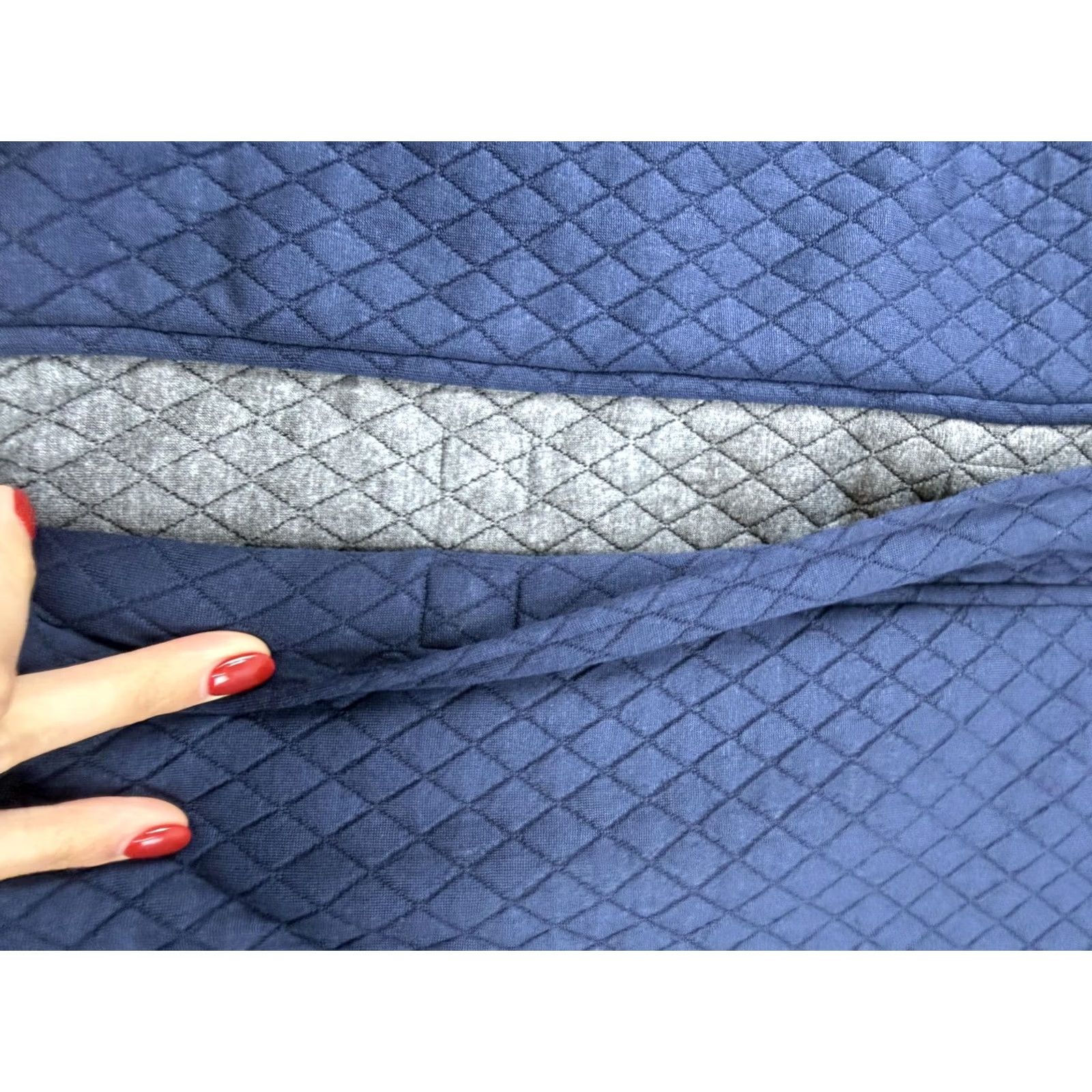 Vintage VINTAGE? No. MAGNA-READY Vest Mens L Blue Quilted Magnetic Closure Knit Lined Stretch Shirt? Size US L / EU 52-54 / 3 - 4 Thumbnail