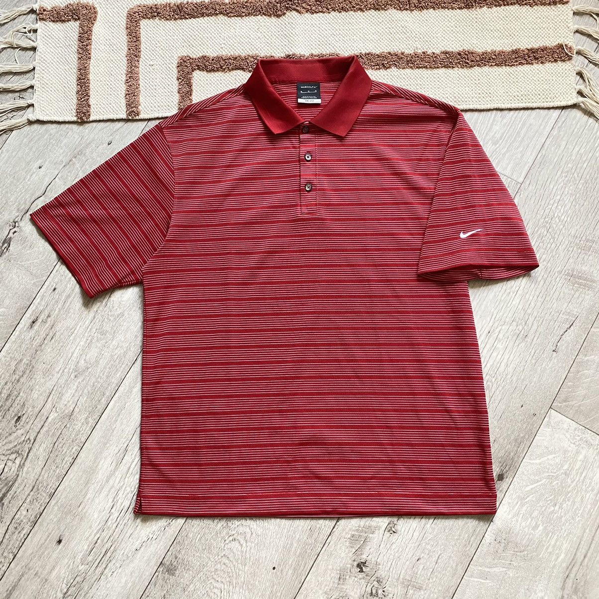 Nike NIKE GOLF Y2K DRI FIT DRILL STRIPED MINIMAL POLO Size US M / EU 48-50 / 2 - 1 Thumbnail