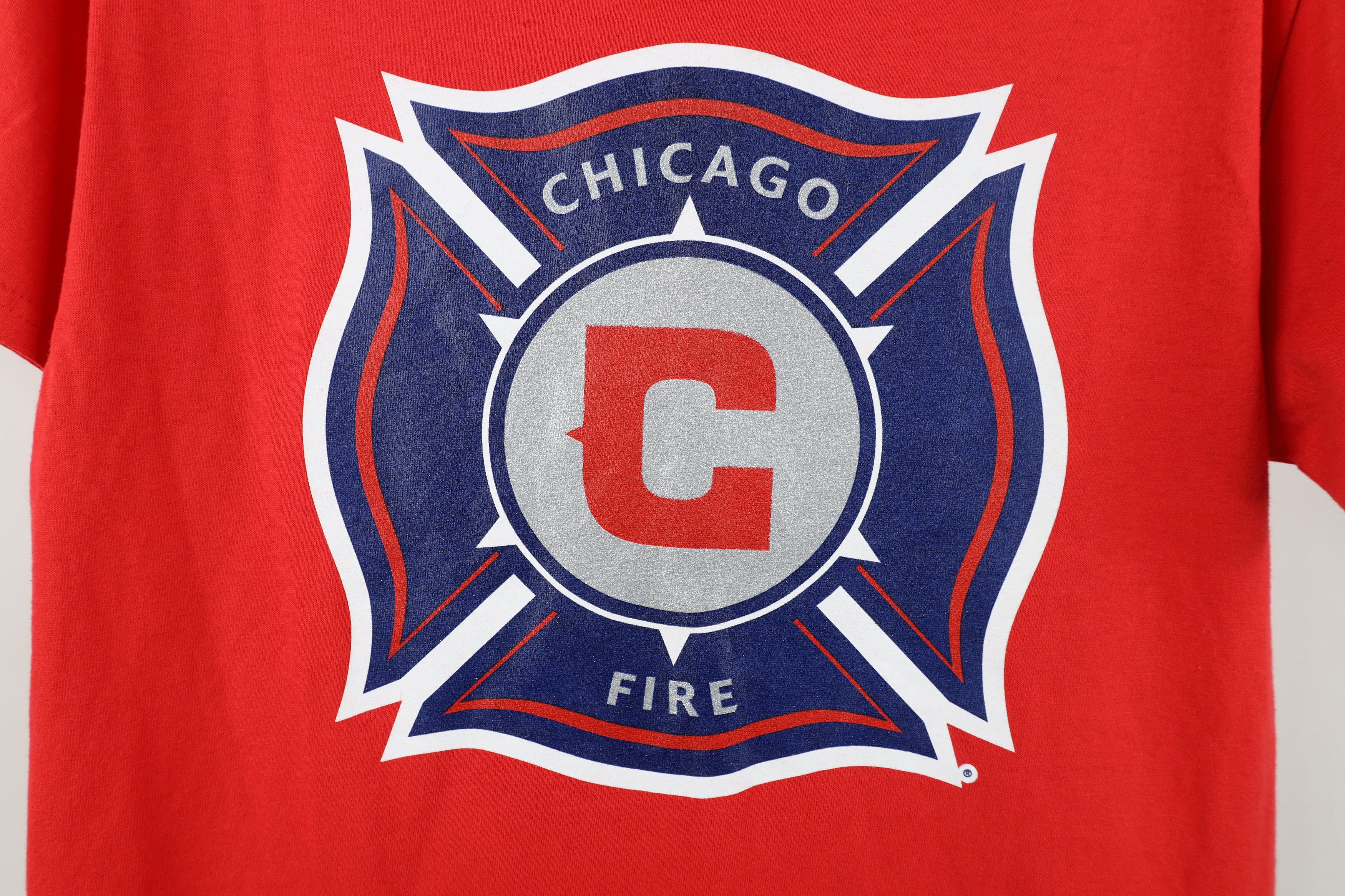 Majestic × Vintage Majestic Spell Chicago Fire Soccer Short Sleeve T-Shirt Red Size US S / EU 44-46 / 1 - 4 Thumbnail