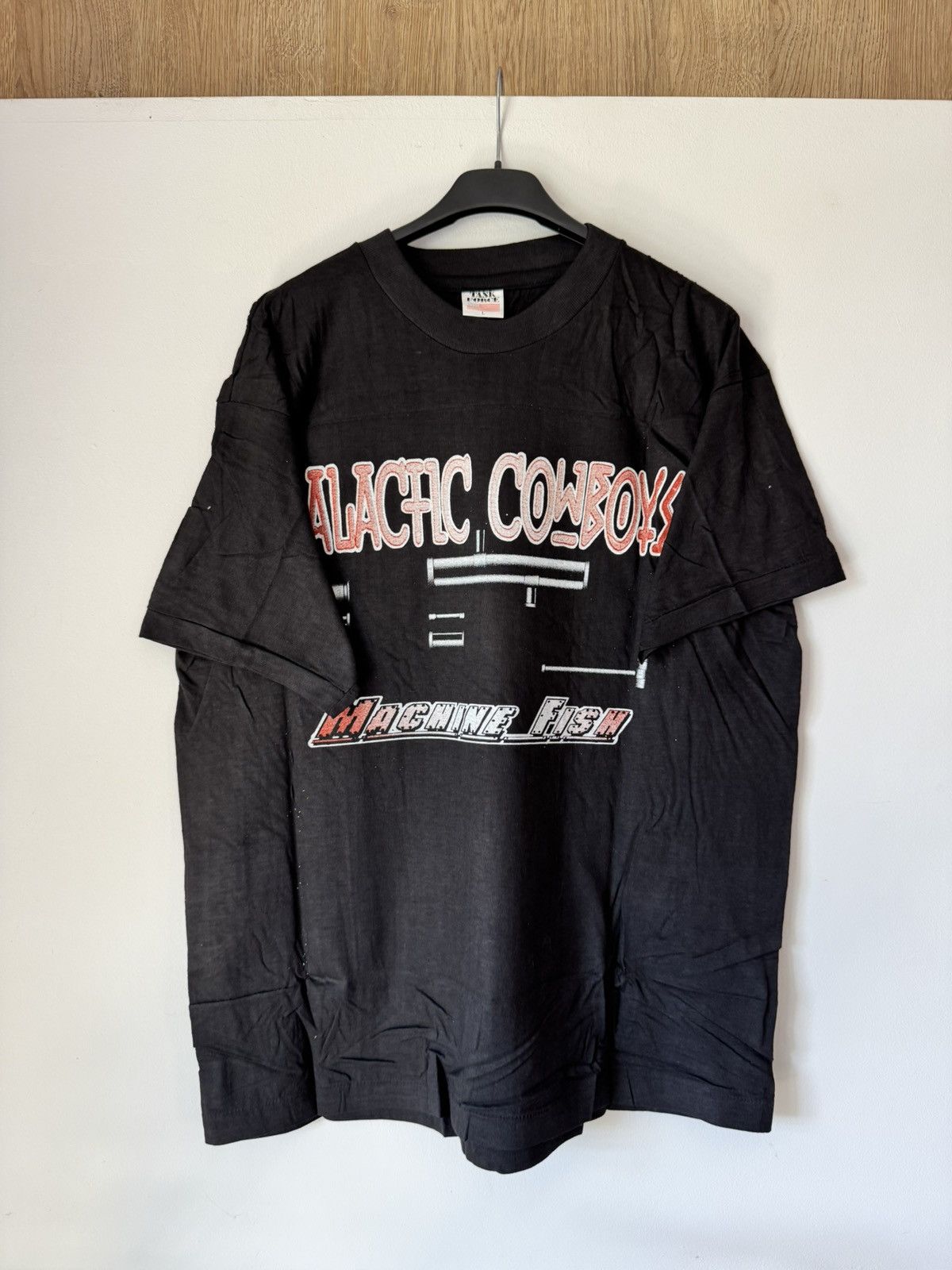 Band Tees Vintage 90s Galactic Cowboys Machine Fish Metal Band Tee Size US L / EU 52-54 / 3 - 2 Thumbnail