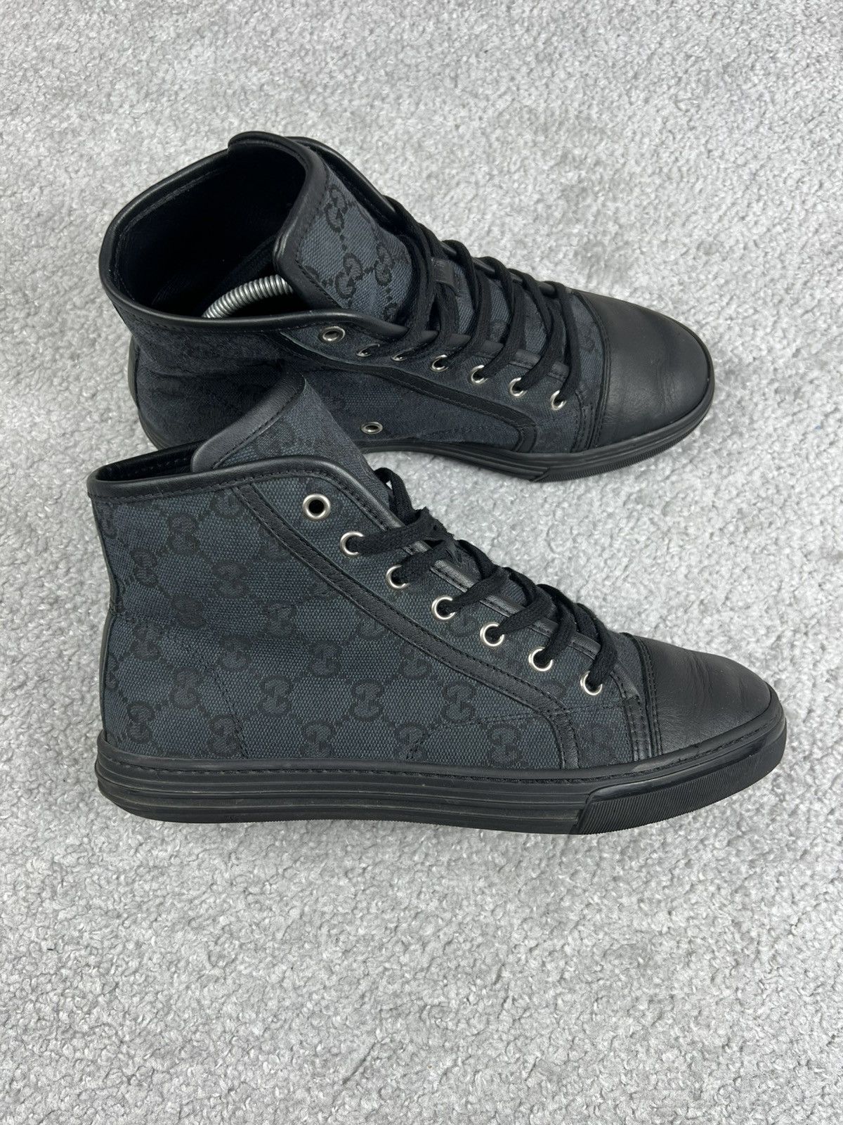 Gucci Gucci GG Monogram Hi Black Shoes Size 37 Size US 7 / IT 37 - 2 Thumbnail