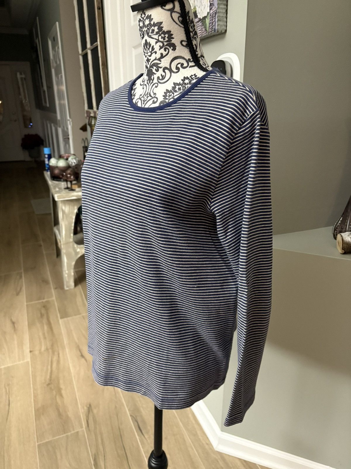 Other Blue and tan long sleeve striped top size large Size L / US 10 / IT 46 - 5 Thumbnail