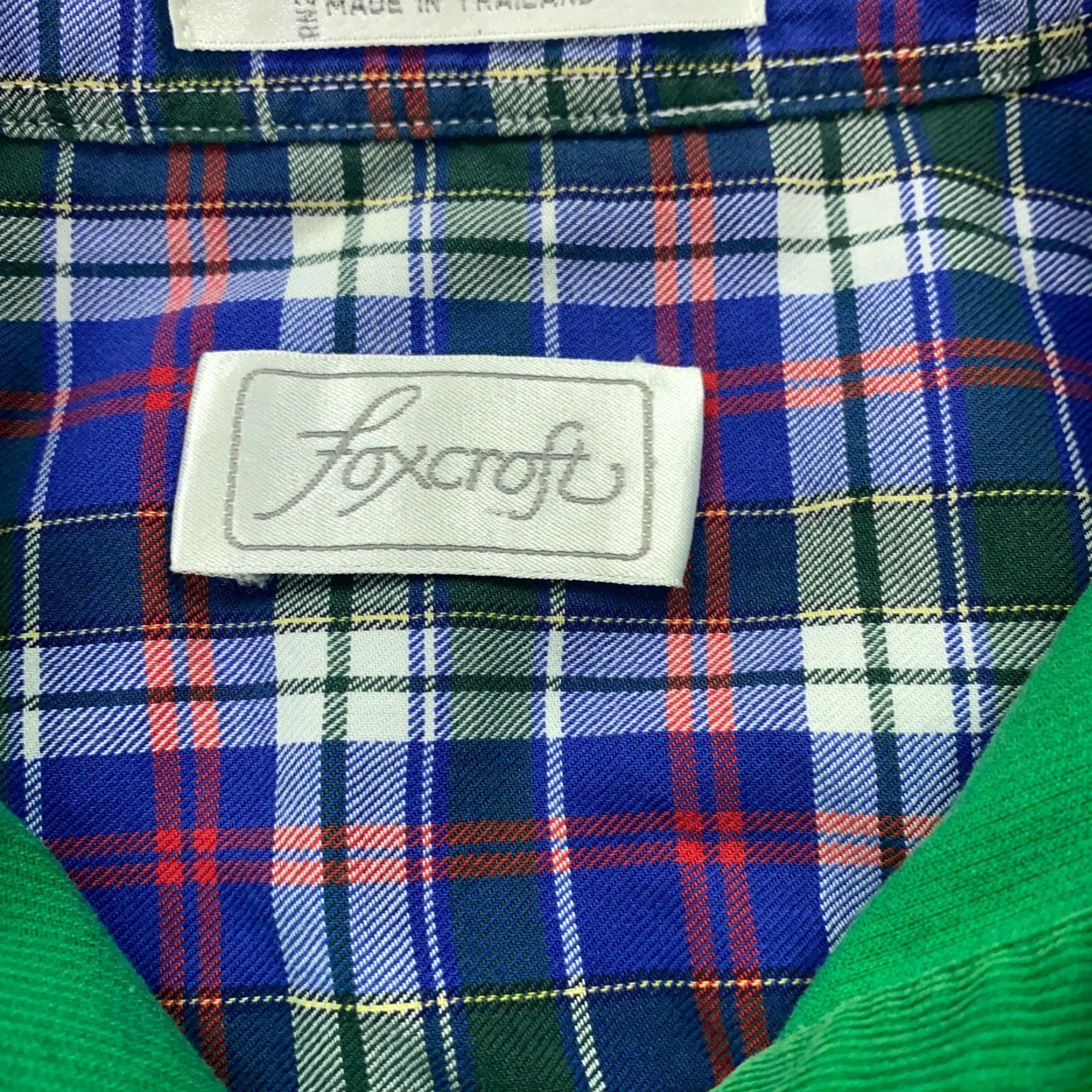 Vintage Foxcroft Shirt Womens 6 Green Button Up Corduroy Embroidered Size M / US 6-8 / IT 42-44 - 5 Thumbnail