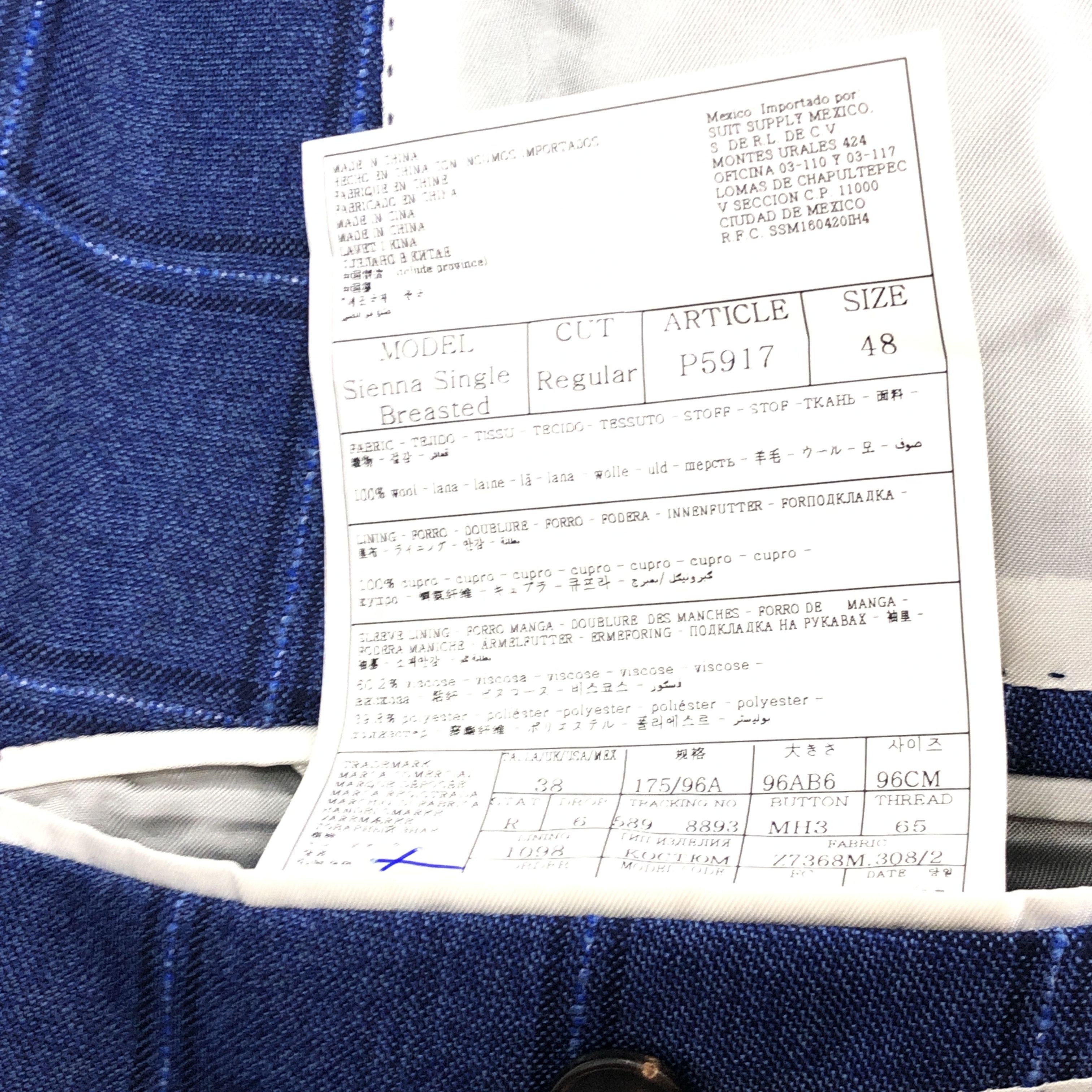 Suitsupply Sienna Single Breasted Wool Blazer Size EU:48; UK:38; US:38S Size 38S - 9 Thumbnail