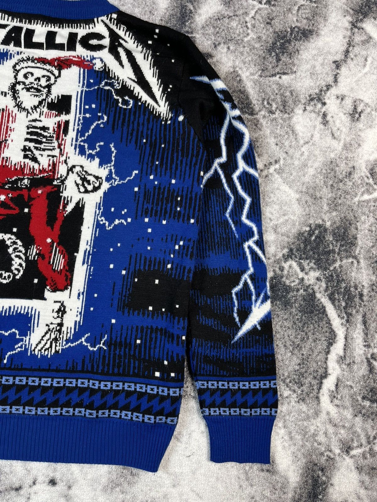Metallica Metallica Knit Sweater Blue Lightning Probit L Size US L / EU 52-54 / 3 - 12 Thumbnail
