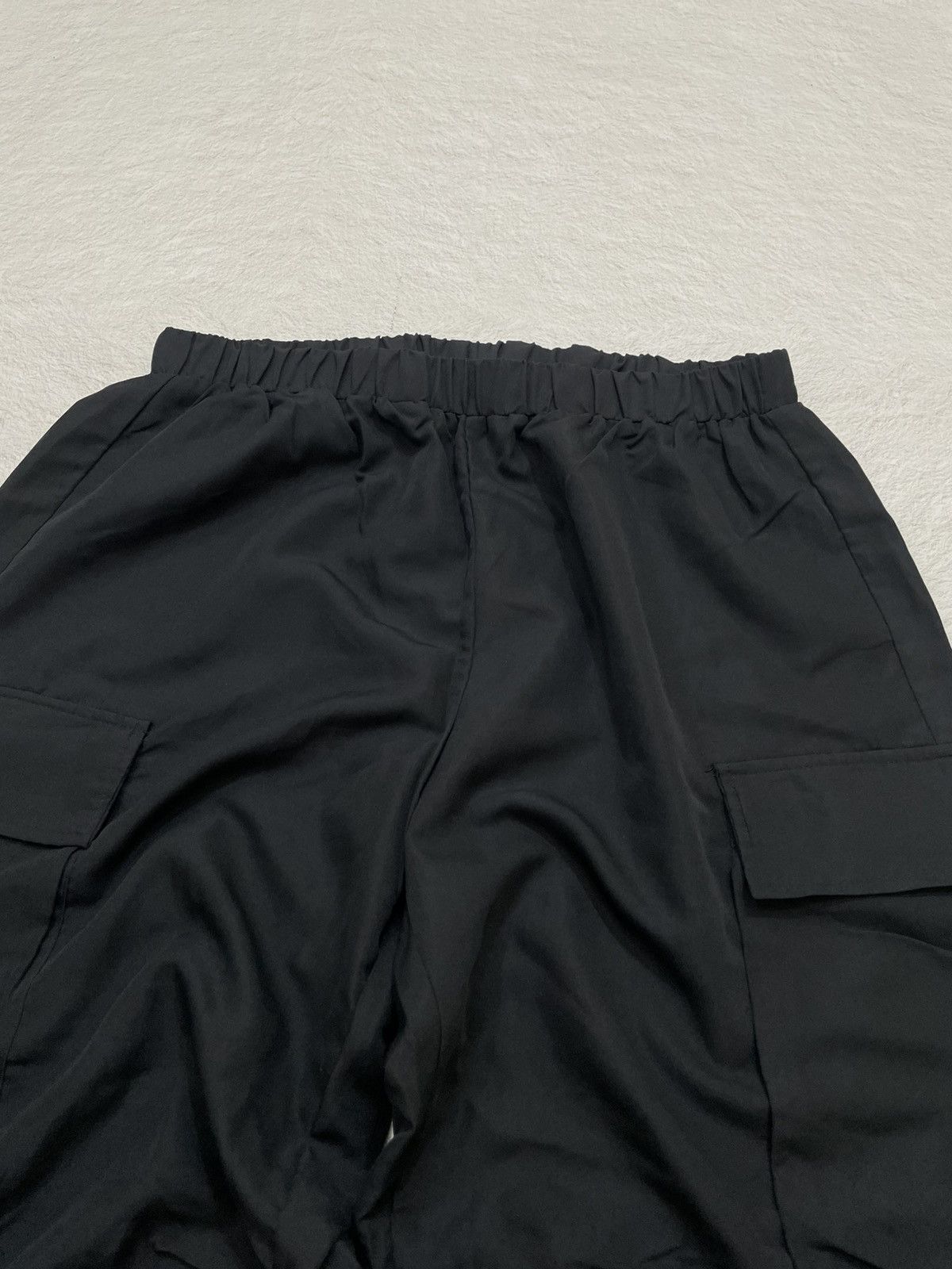 Japanese Brand Balloon Fit Tactical Cargo Pants Black Y2K Size US 34 / EU 50 - 3 Thumbnail