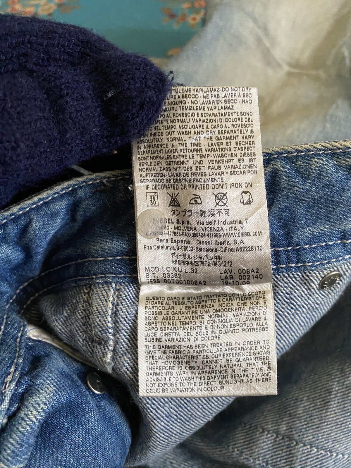 Diesel × Japanese Brand Diesel Loiku Fatigue Distressed Denim Size US 33 - 19 Thumbnail