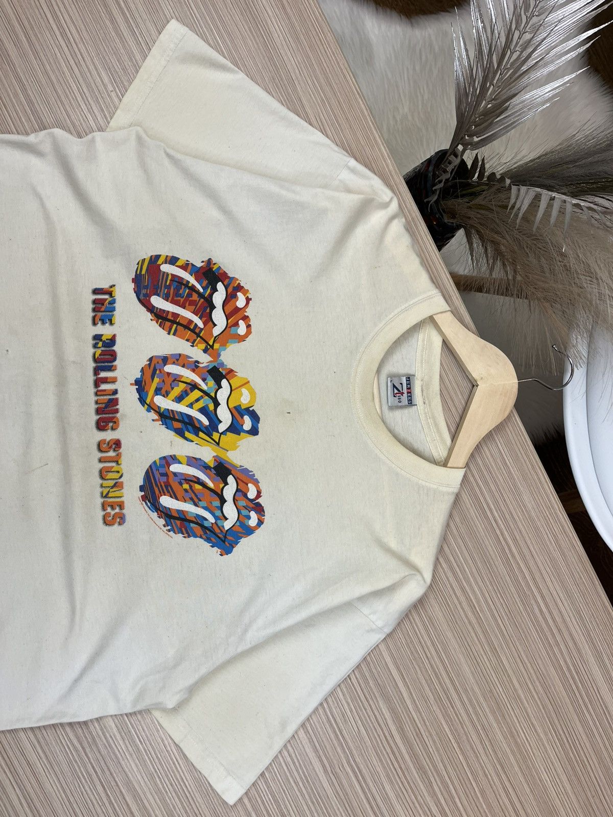 Vintage 2002 The Rolling Stones T-Shirt Tour Jerzees Tag