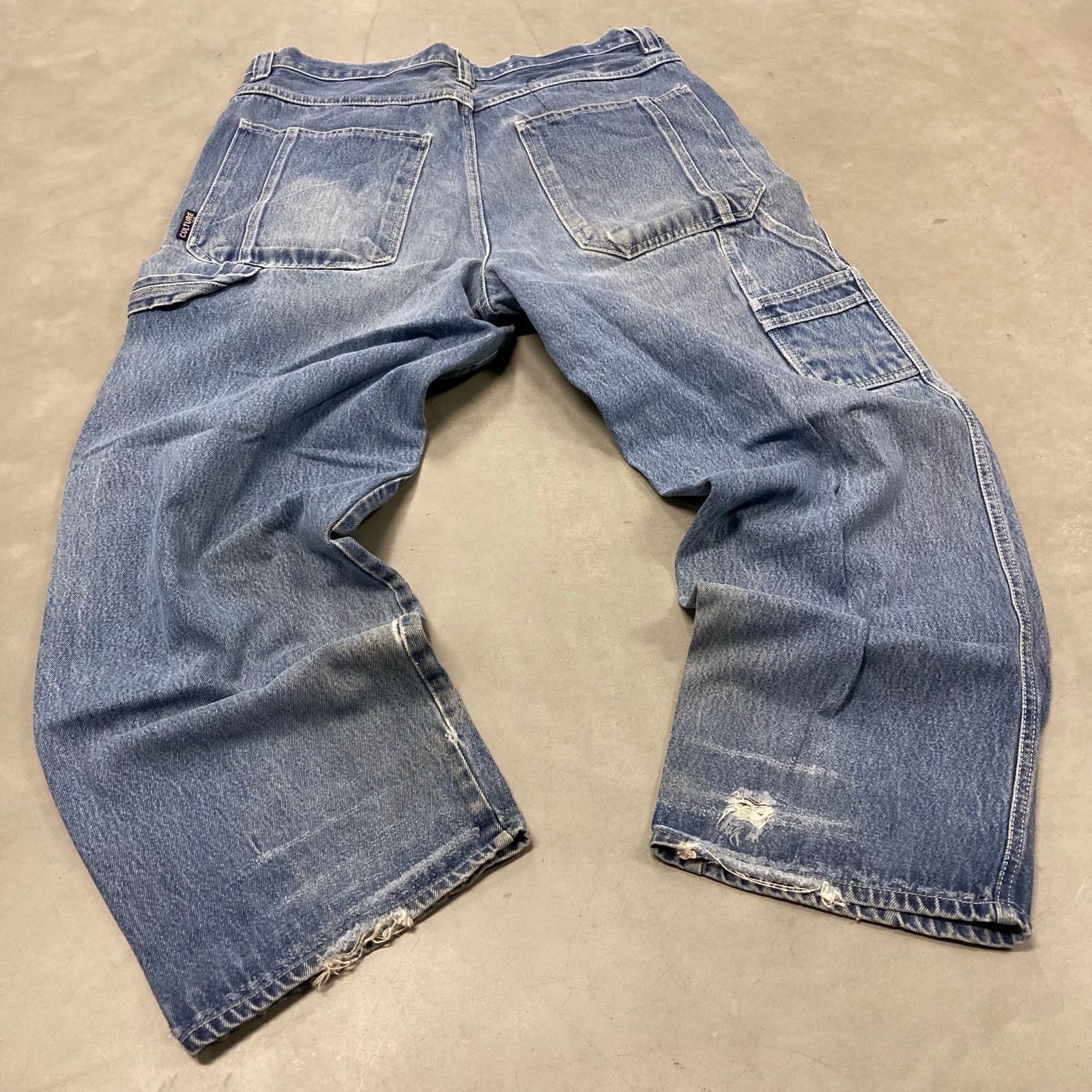 Vintage vintage baggy y2k culture jam cargo jeans 38x32 Size US 38 / EU 54 - 2 Thumbnail