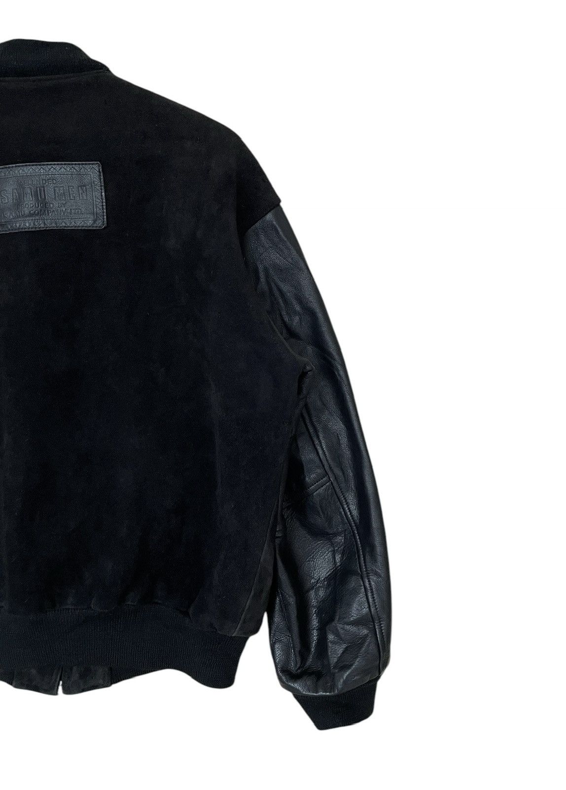 Japanese Brand × Vintage Vintage Brand Isamu Men Leather Varsity Jacket 1990s Size US M / EU 48-50 / 2 - 8 Thumbnail