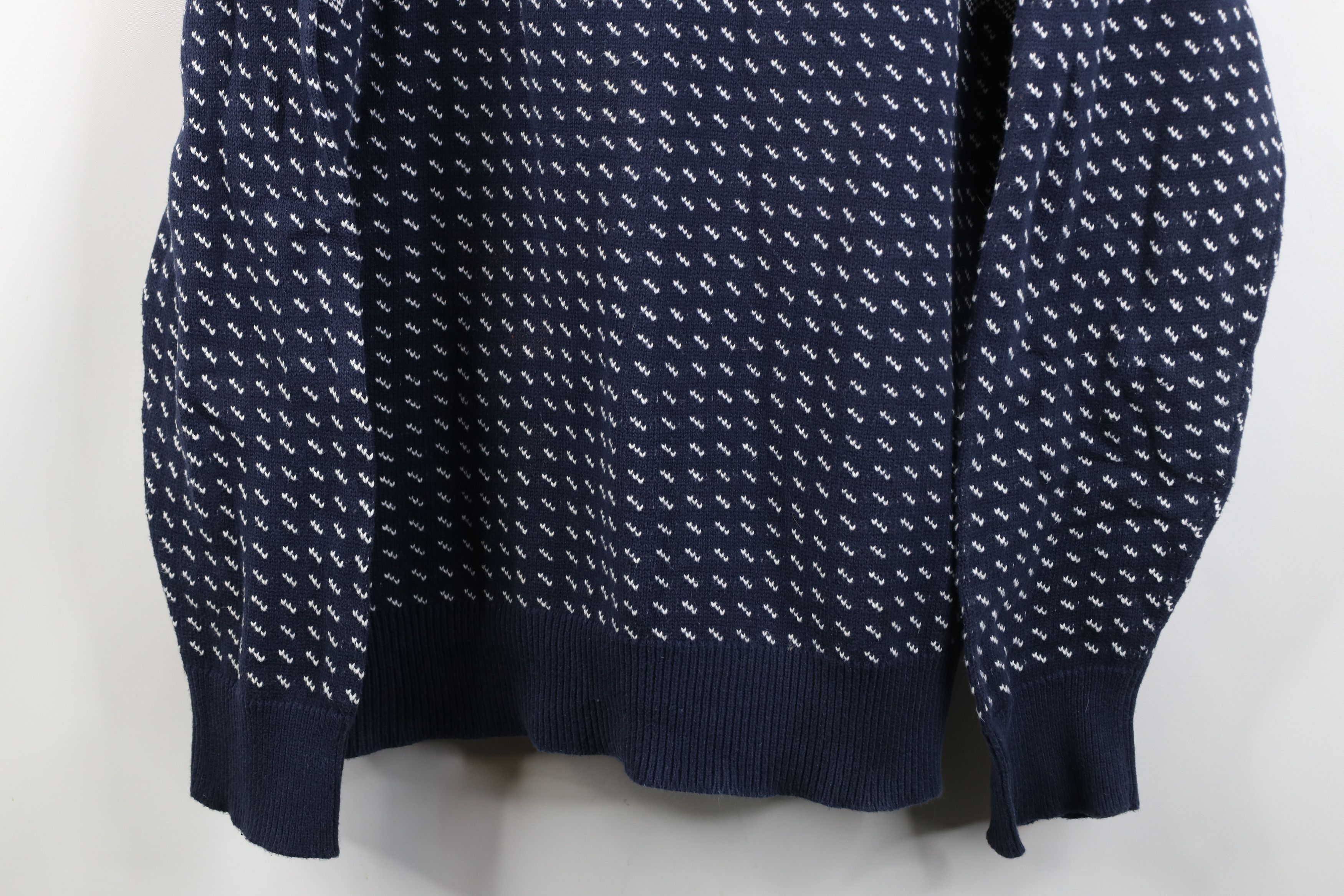 J.Crew Vintage Y2K J Crew Snowflake Fair Isle Cotton Knit Sweater Size US L / EU 52-54 / 3 - 3 Thumbnail