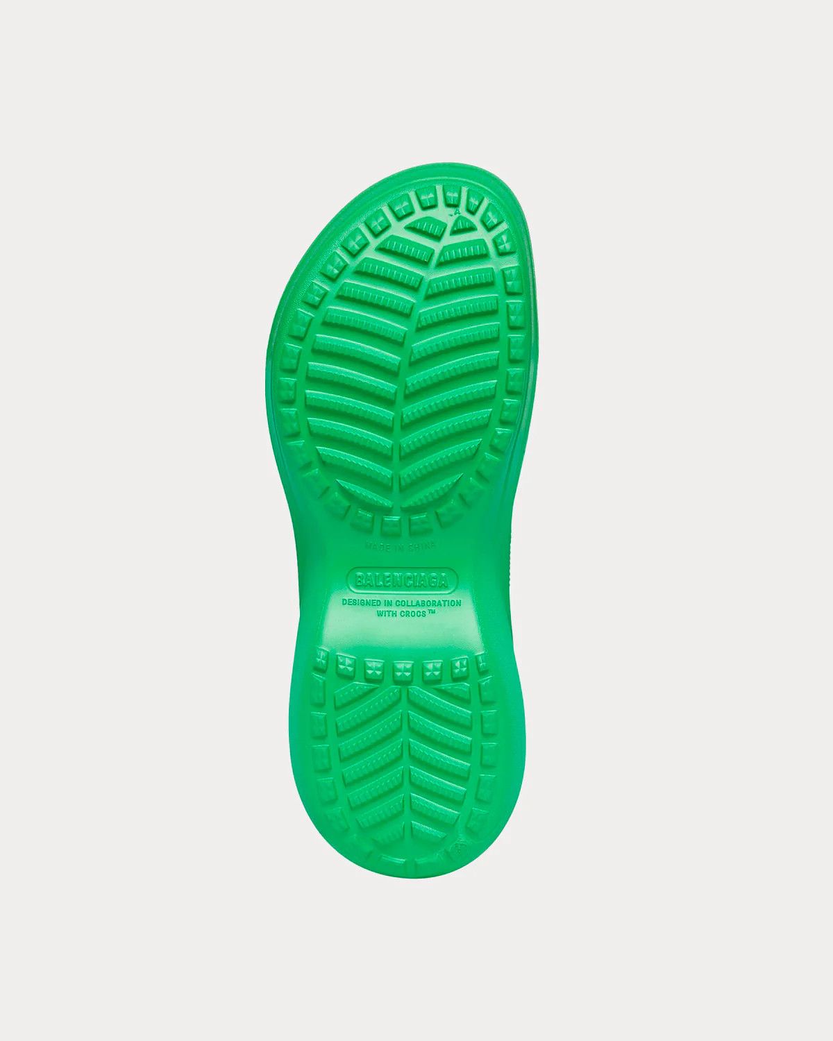 Balenciaga × Crocs o1in1g1024 Pool Crocs™ Slide Sandals in Green Size US 5.5 / EU 38 - 3 Thumbnail