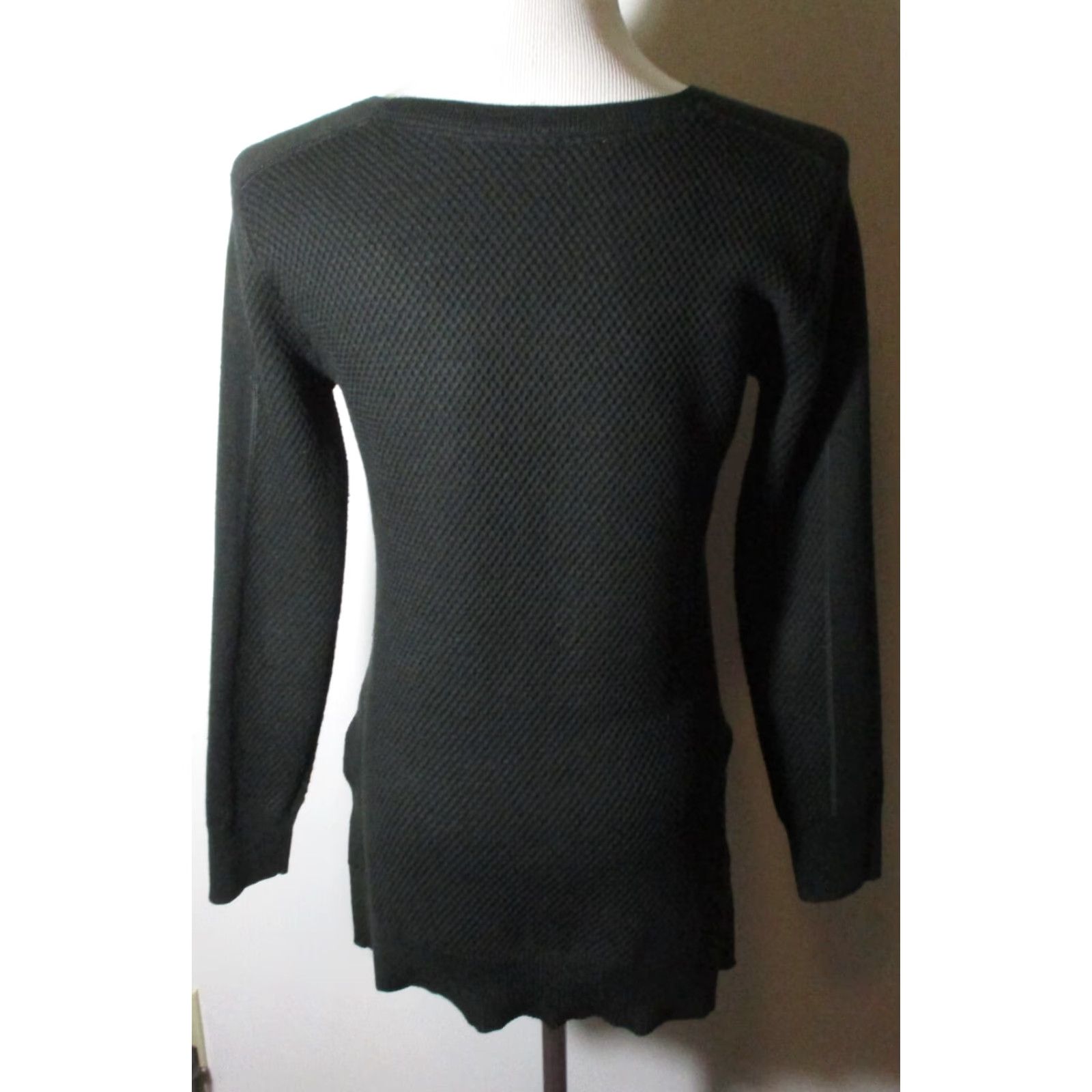 Athleta ATHLETA Sweater Green Merino Wool Stretch Long Sleeve XS Women Pullover Regular Knit Casual Size XS / US 0-2 / IT 36-38 - 5 Thumbnail