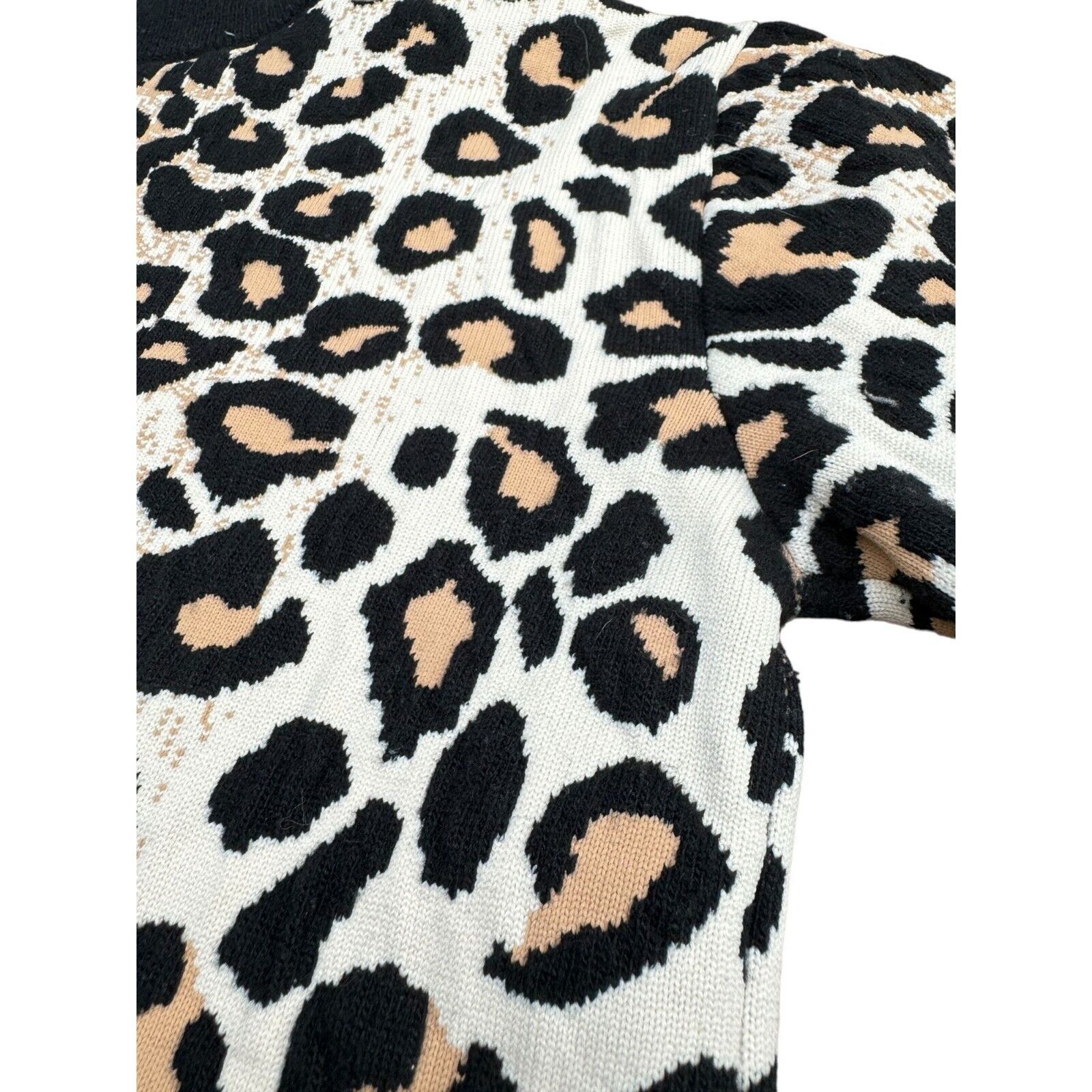 Celine Phoebe Philo Leopard Print Rollneck Sweater Size M / US 6-8 / IT 42-44 - 5 Thumbnail