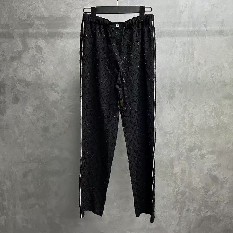 Louis Vuitton Louis Vuitton Black Honeysuckle Jacquard Casual Straight L Size US 36 / EU 52 - 1 Thumbnail