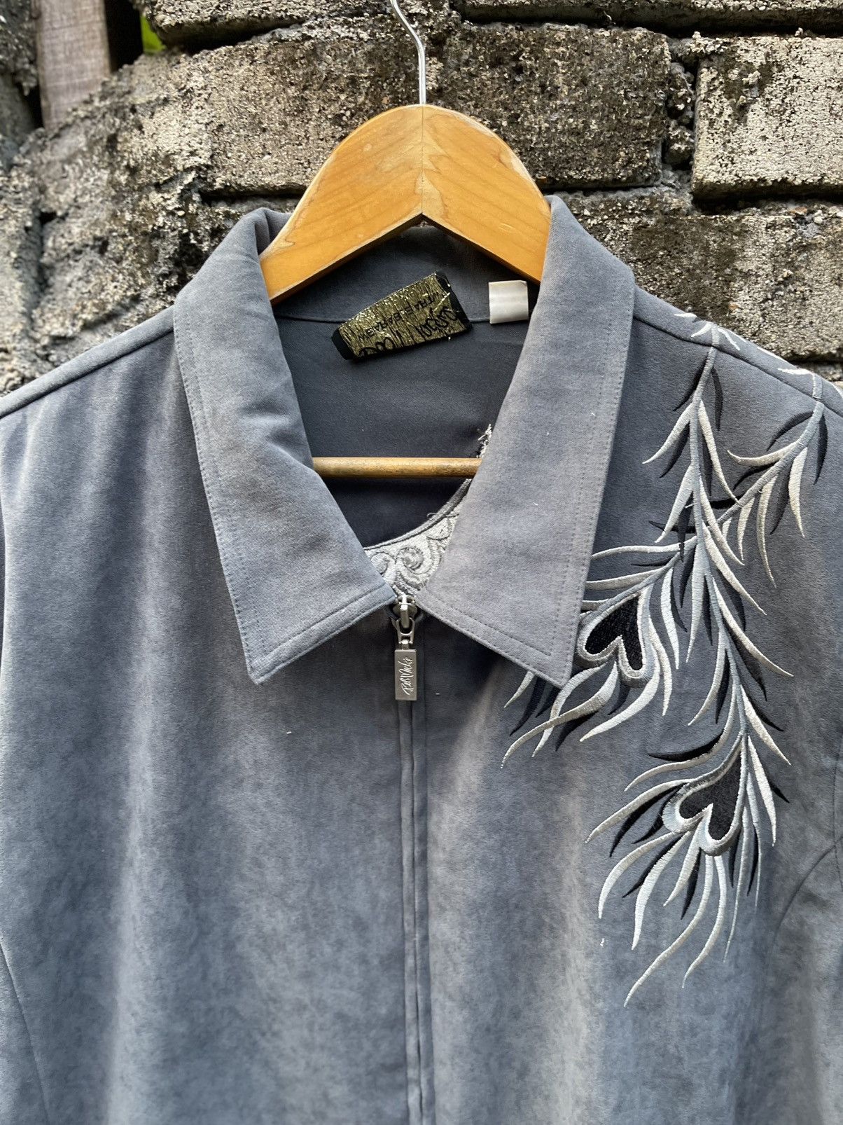 Japanese Brand Japanese Vintage Bob Mockie Embroidered Full Zip Jacket Size US XL / EU 56 / 4 - 4 Thumbnail