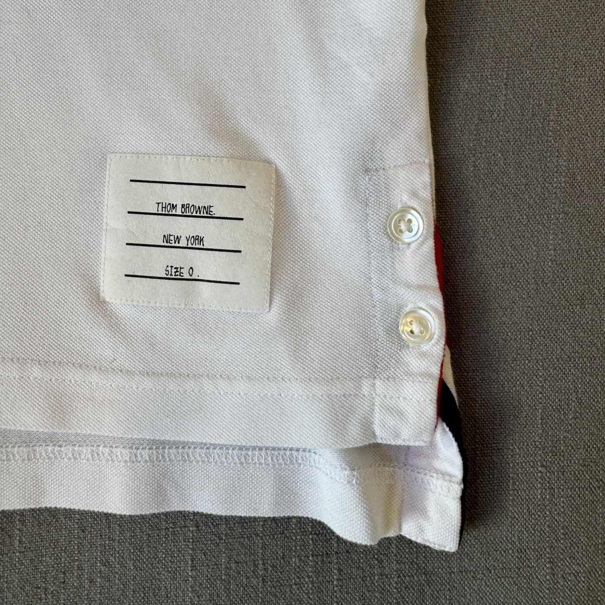 Thom Browne Thom Browne Pique Polo RWB Short-Sleeved Size US S / EU 44-46 / 1 - 3 Thumbnail