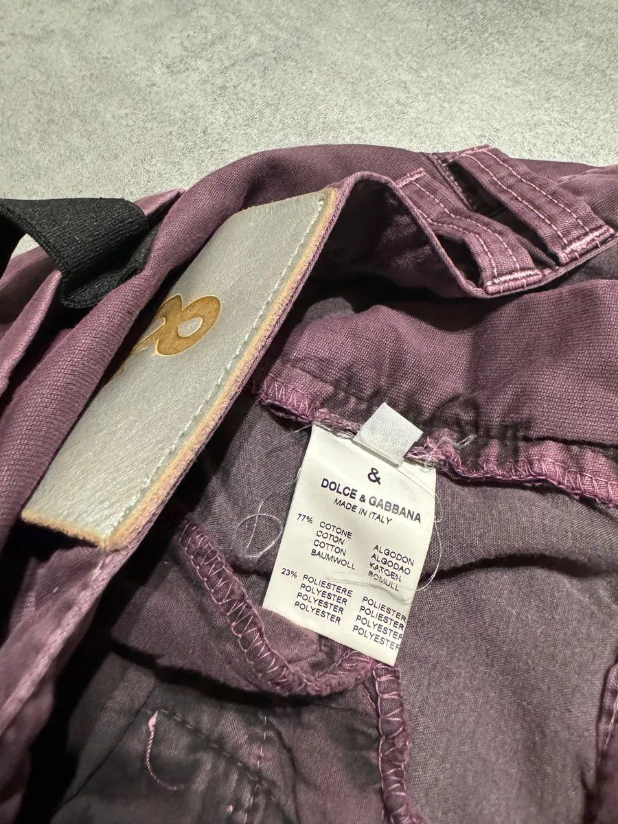 Dolce & Gabbana AW2003 Dolce & Gabbana Purple Bondage Relaxed Spectrum Pants Size US 33 - 9 Thumbnail