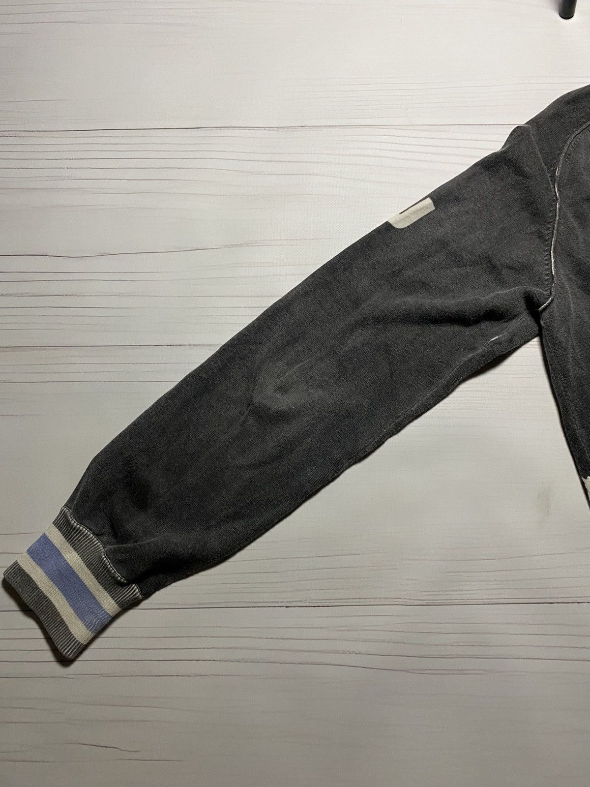 Armani × Vintage Vintage Armani Jeans Distressed faded full zip AJ sweatshirt Size US S / EU 44-46 / 1 - 18 Thumbnail